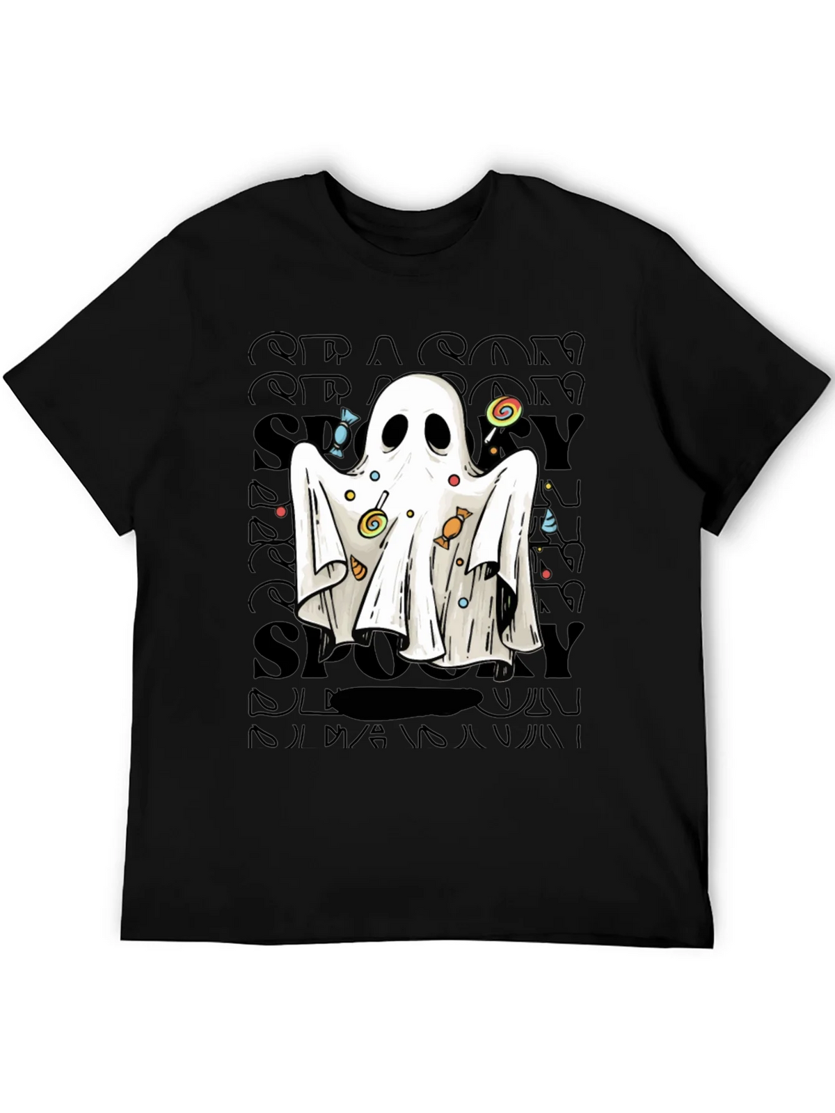 Spooky Ghost Candy T-Shirt - Halloween Apparel product image 2