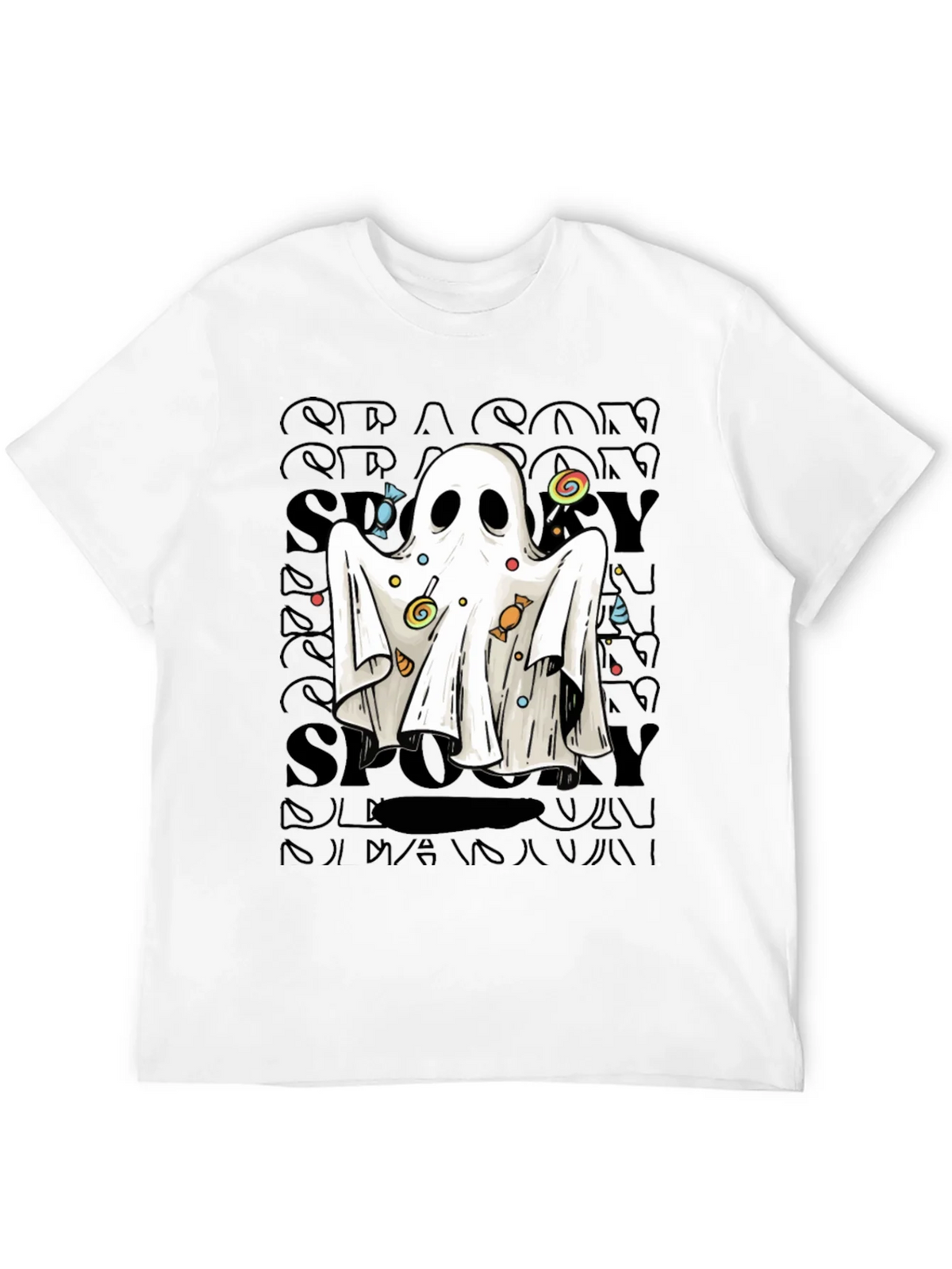 Spooky Ghost Candy T-Shirt - Halloween Apparel product image 8