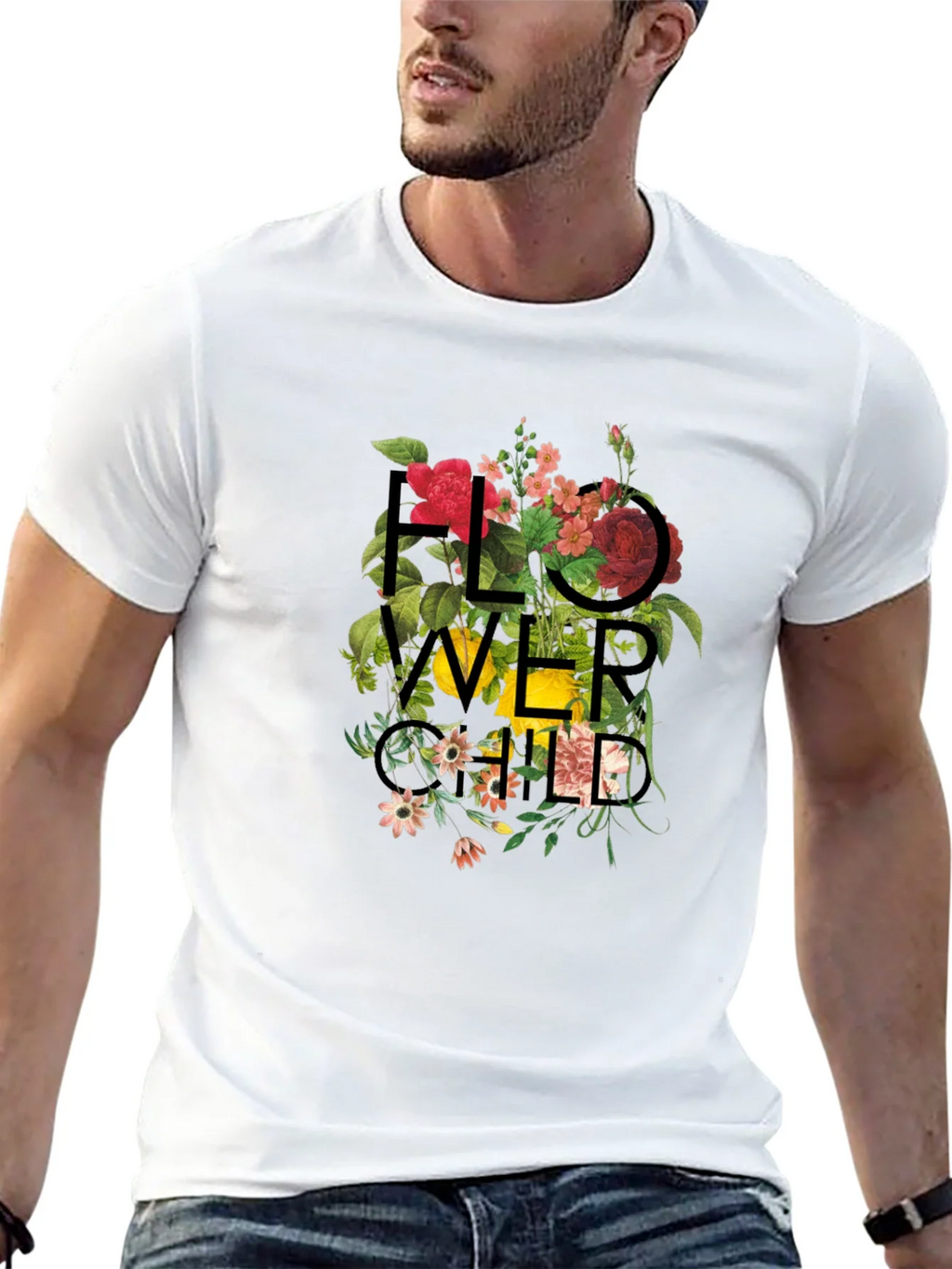 Floral Child Graphic Black T-Shirt product image 10