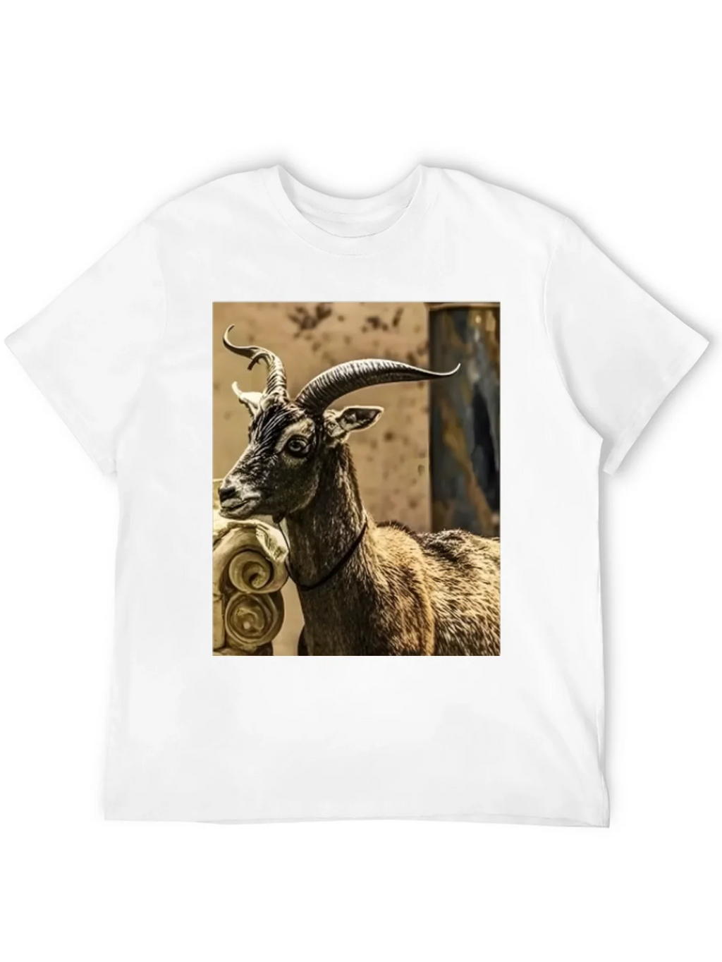 Majestic Goat Graphic Tee - Stylish Animal Print Shirt product image 6