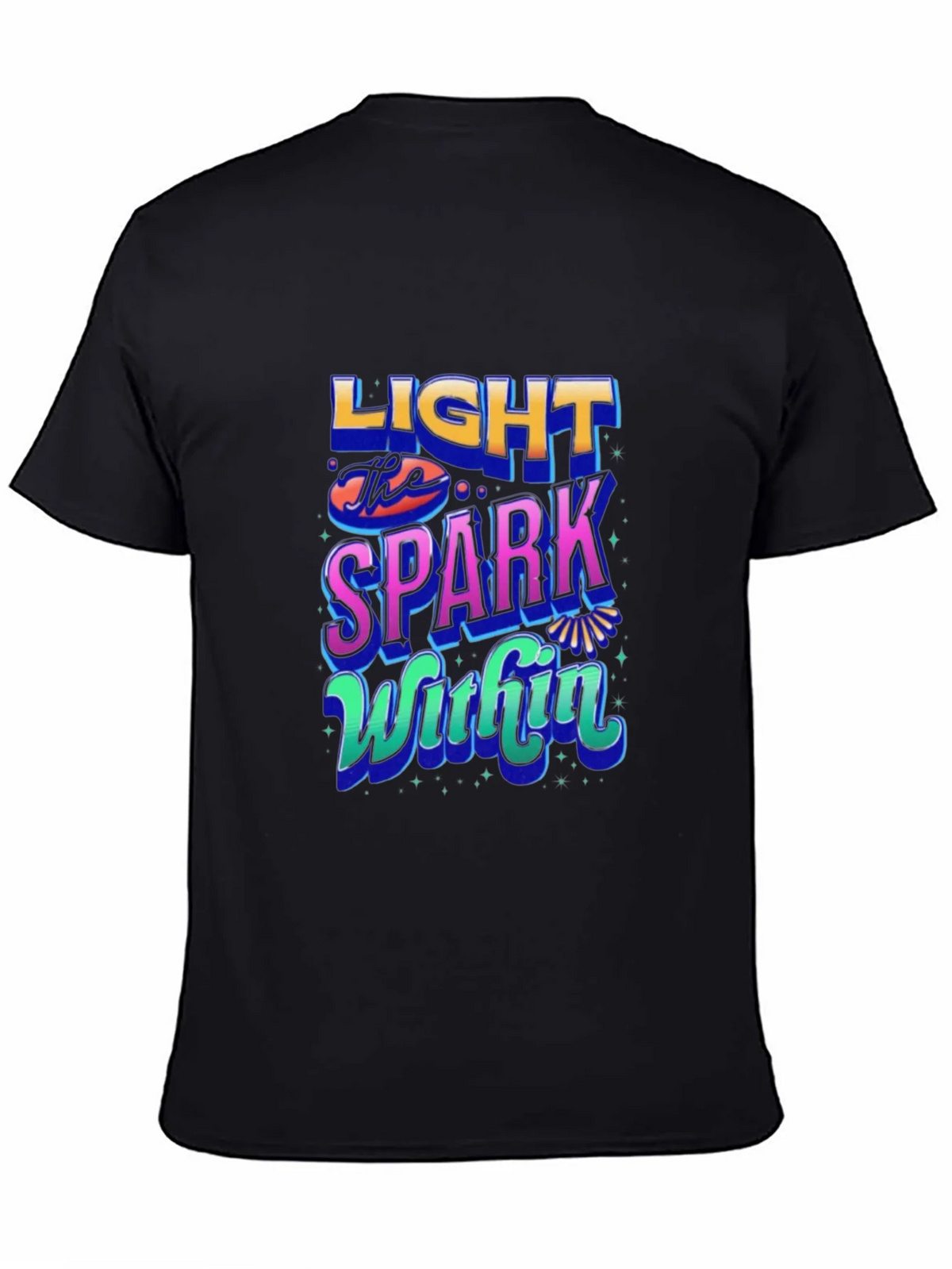 Light the Spark Within Graphic Tee - Black product image 3