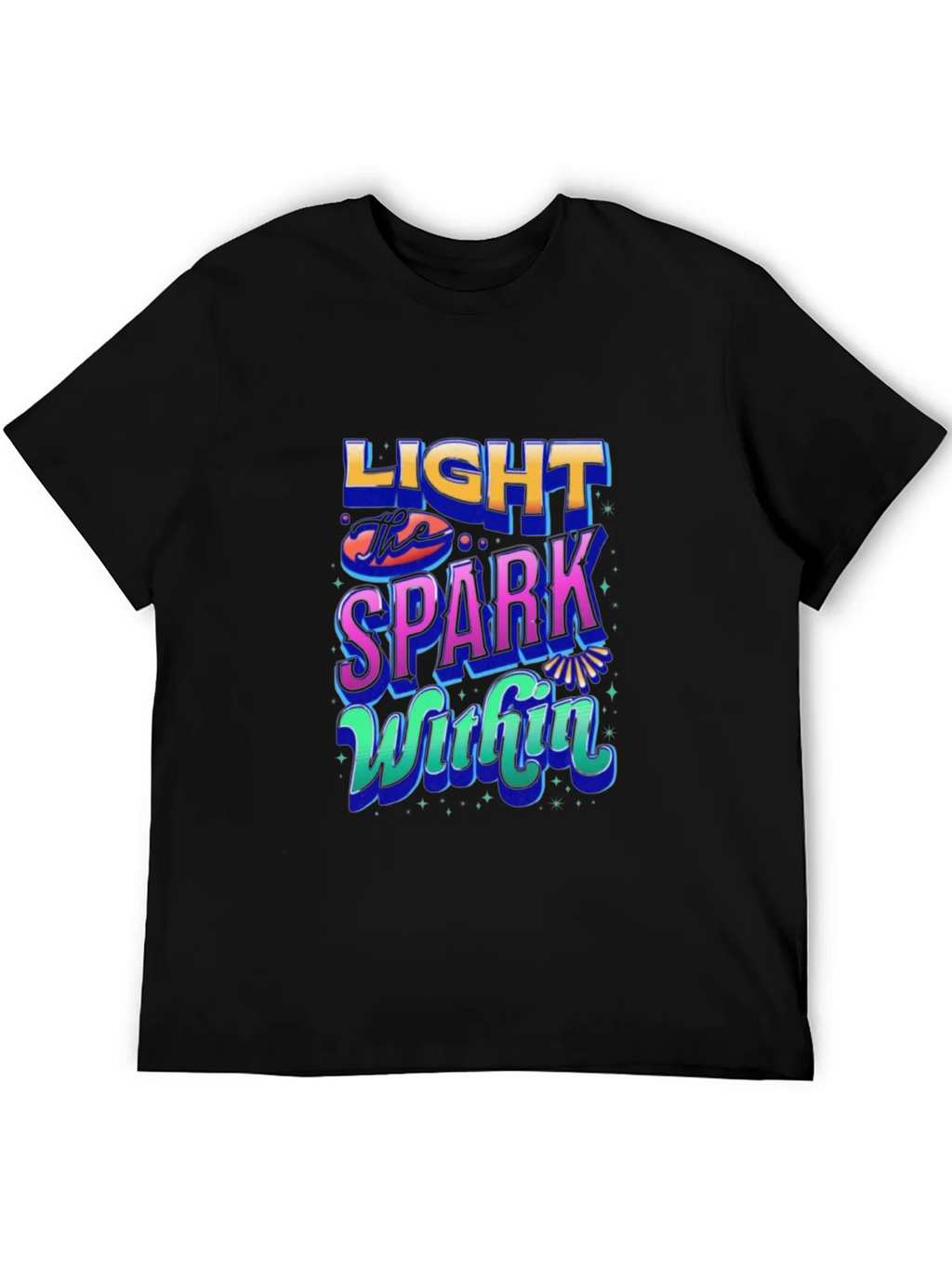 Light the Spark Within Graphic Tee - Black product image 4