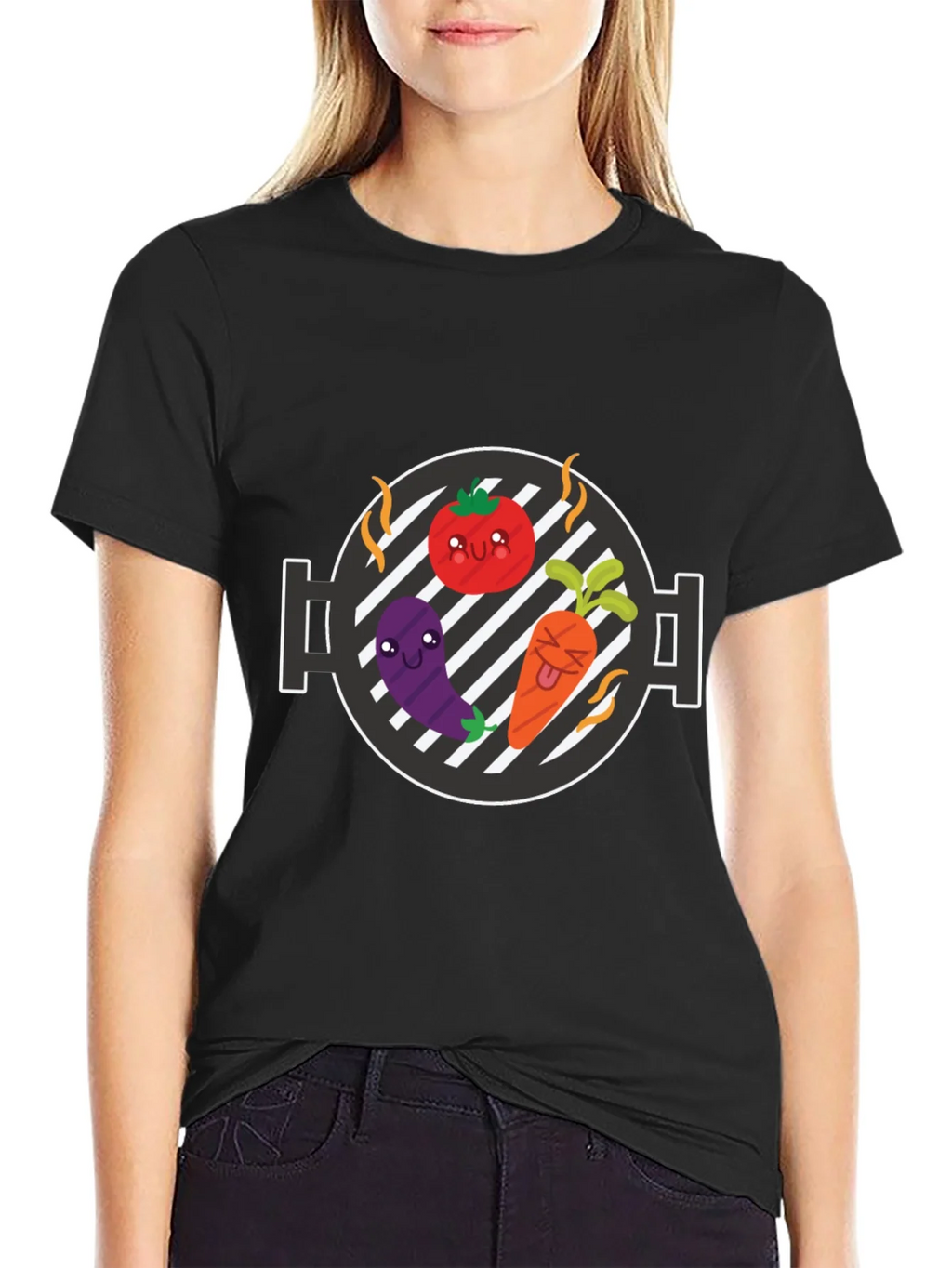 Veggie BBQ T-Shirt - Funny Vegan Grill Tee product image 1