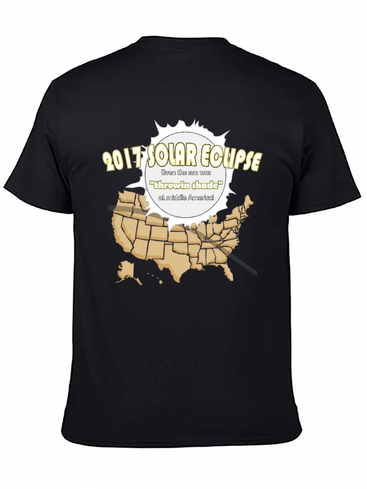 2017 Solar Eclipse T-Shirt - Throwin Shade Design product image 4