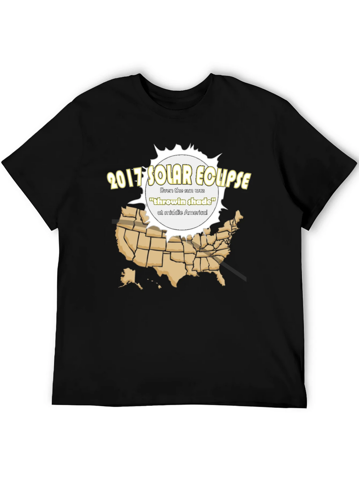2017 Solar Eclipse T-Shirt - Throwin Shade Design product image 5