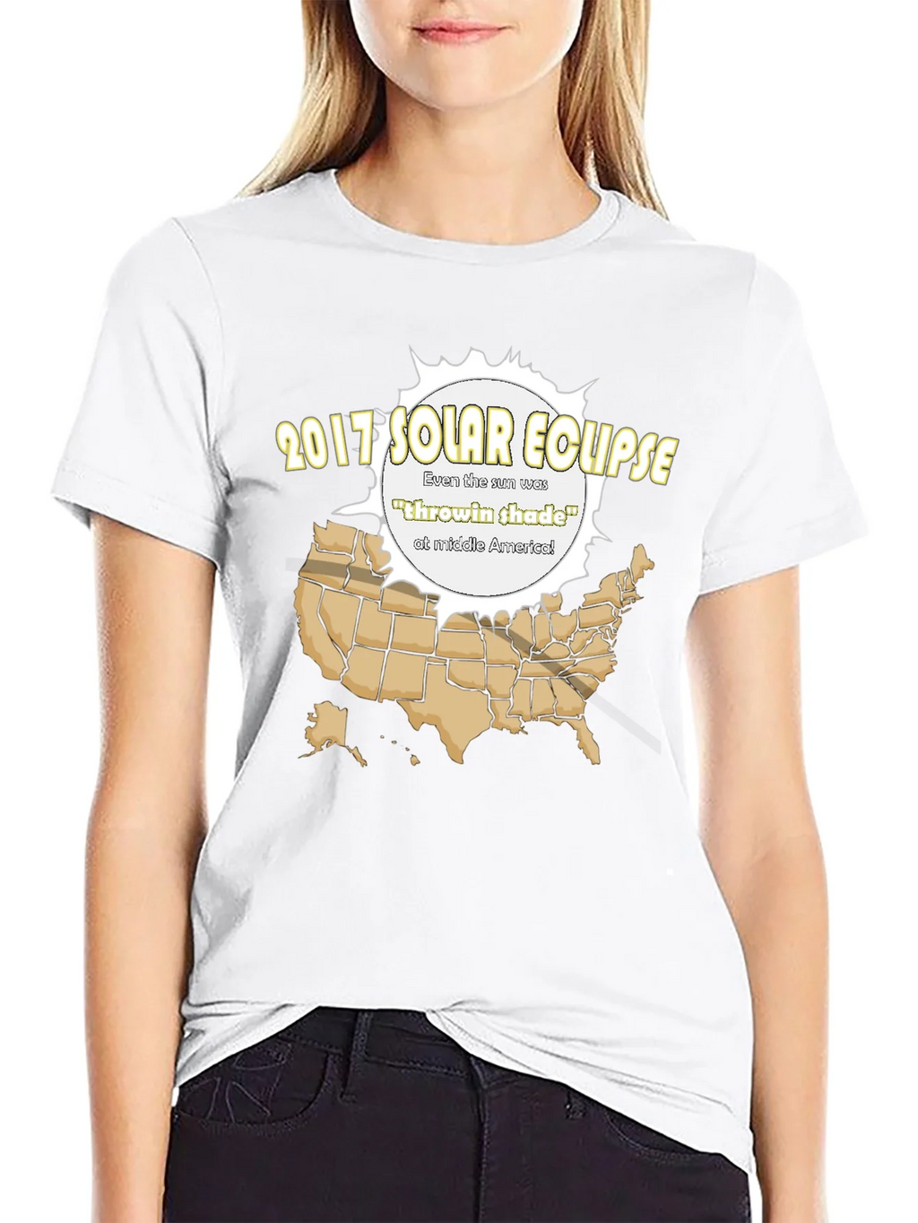 2017 Solar Eclipse T-Shirt - Throwin Shade Design product image 8