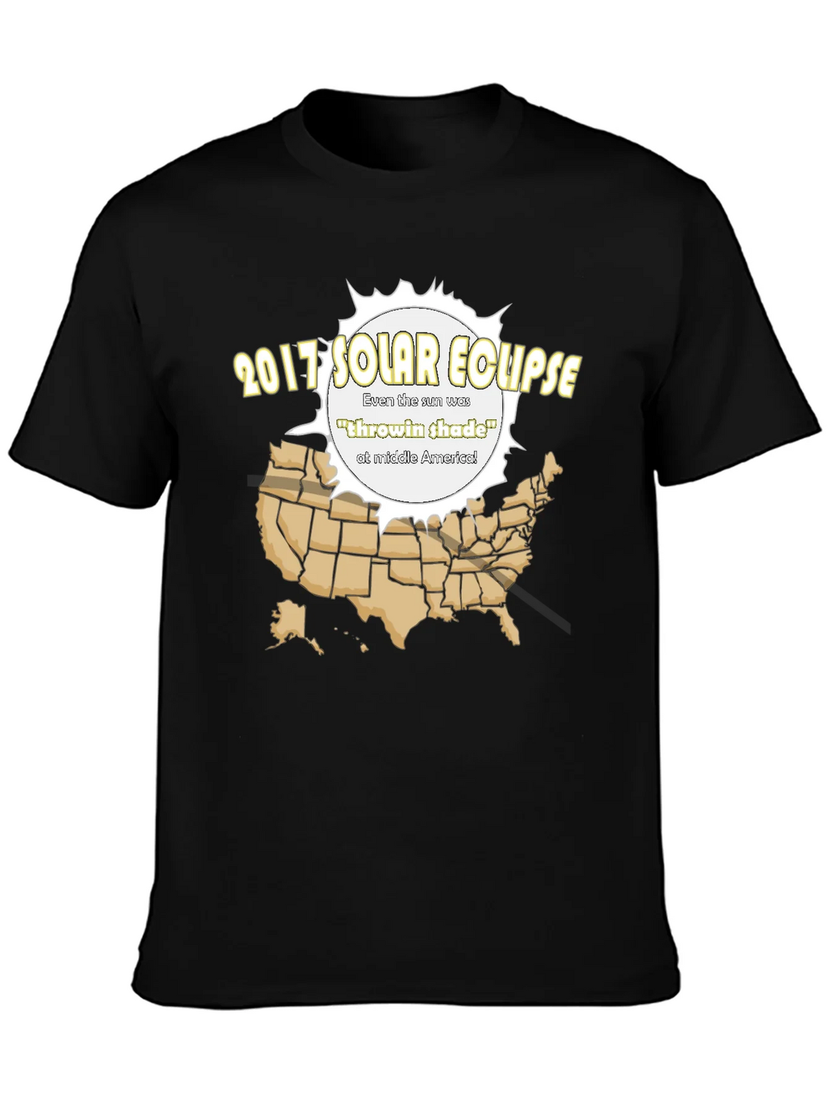 2017 Solar Eclipse T-Shirt - Throwin Shade Design product image 3