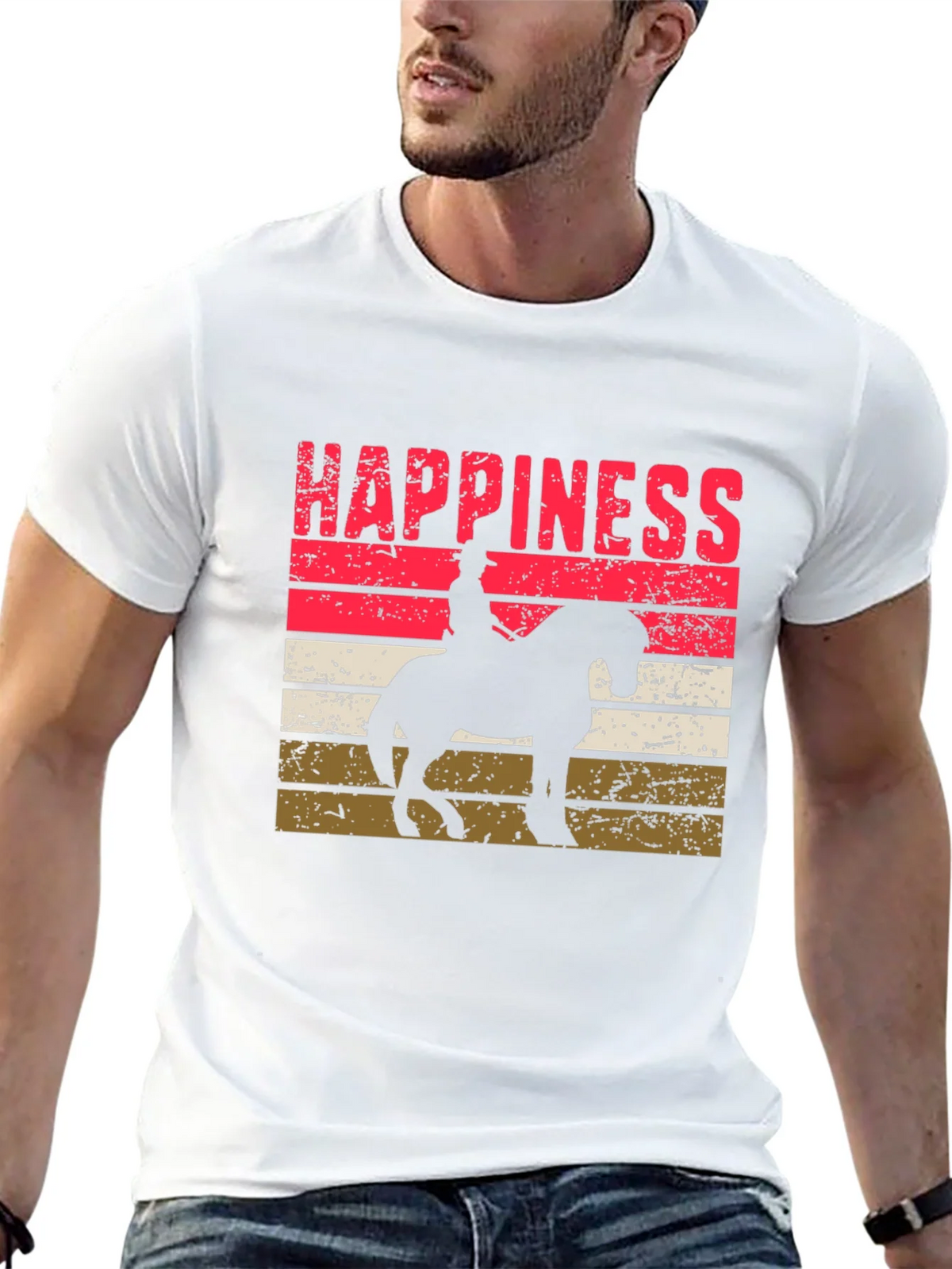 Happiness Horse Rider Silhouette T-Shirt product image 10