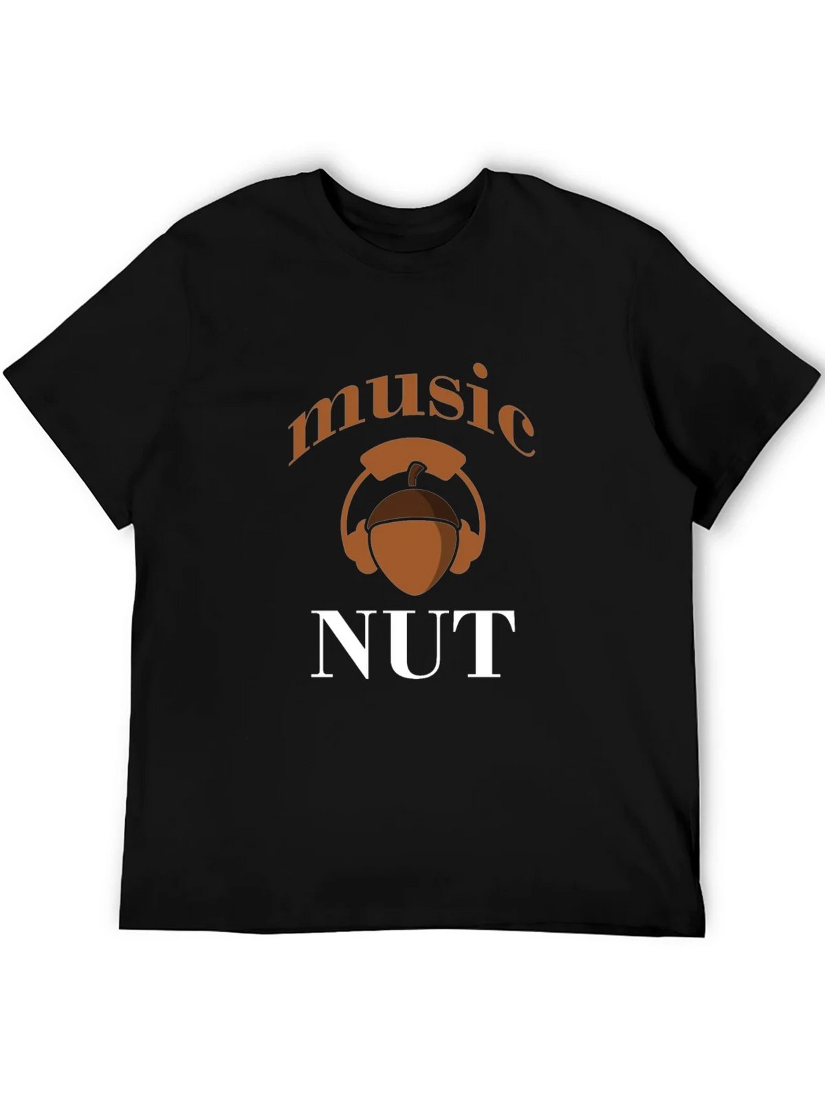 Music Nut T-Shirt - Black Cotton Tee product image 1