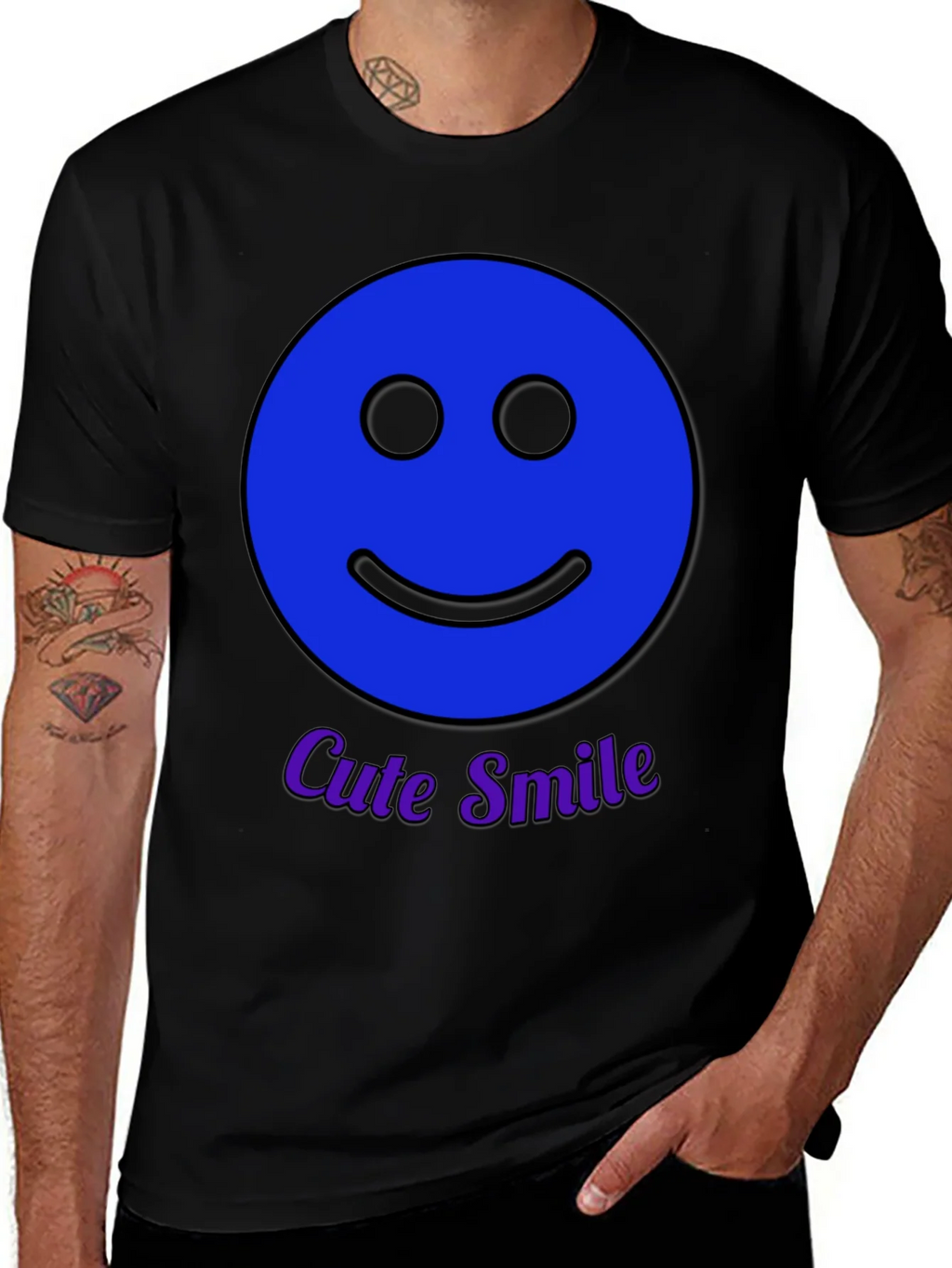 Cute Smile T-Shirt - Happy Face Graphic Tee product image 1
