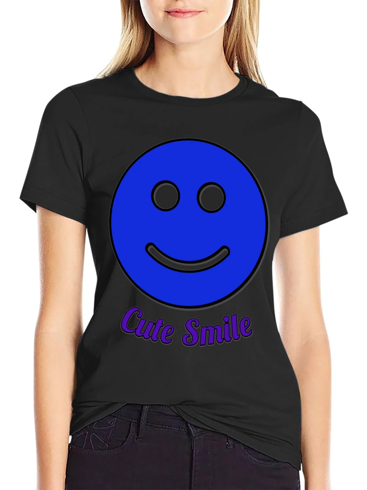 Cute Smile T-Shirt - Happy Face Graphic Tee product image 2