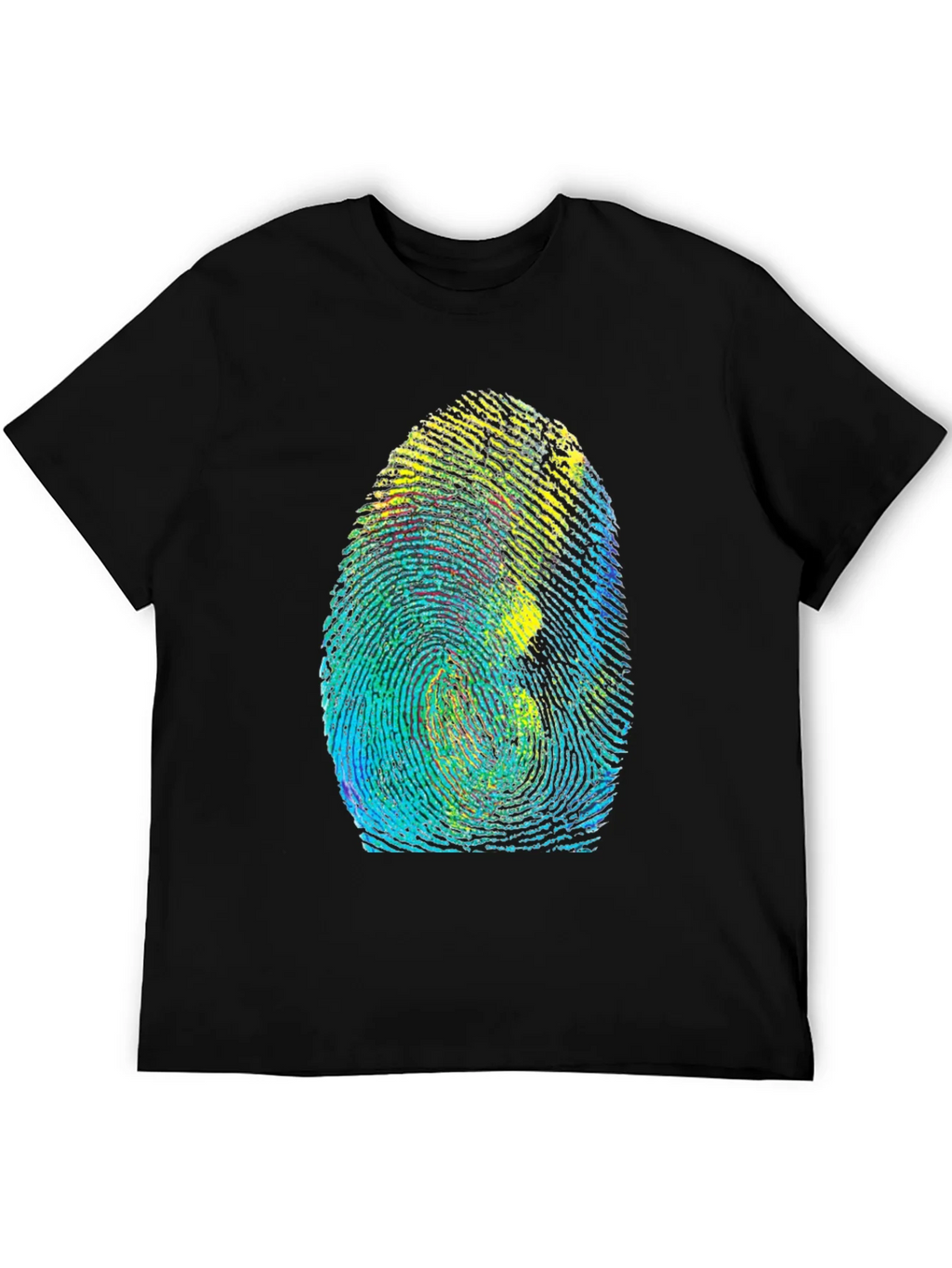 Unique Fingerprint Graphic Tee - Black product image 5
