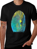 Unique Fingerprint Graphic Tee - Black product image 1