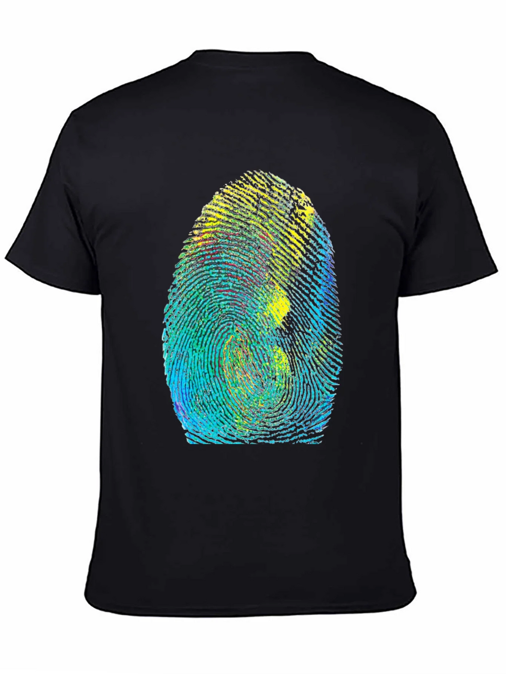 Unique Fingerprint Graphic Tee - Black product image 4