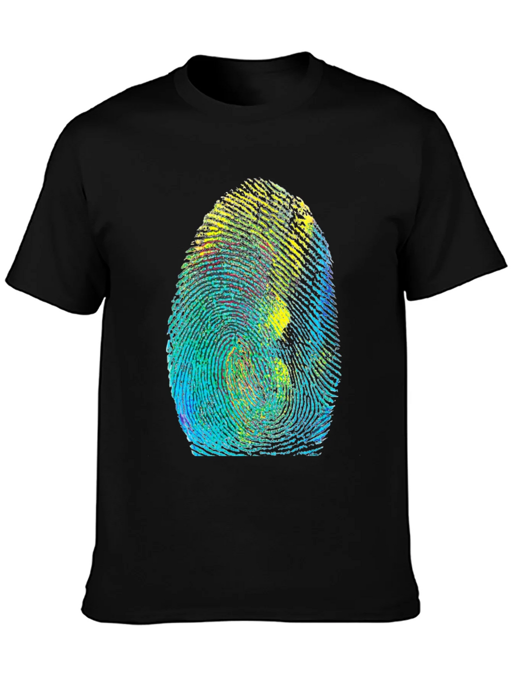 Unique Fingerprint Graphic Tee - Black product image 3