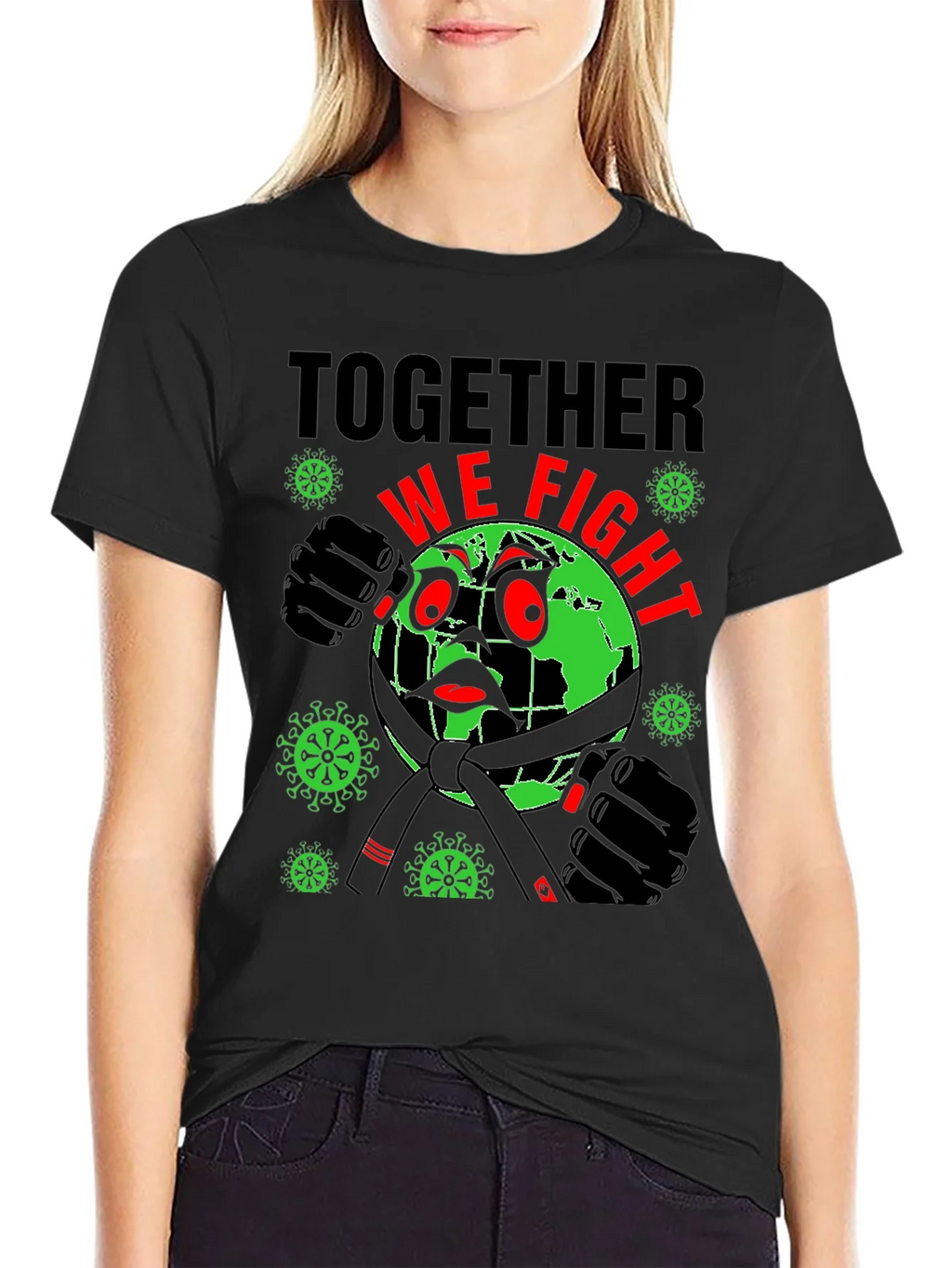 Together We Fight T-Shirt: Earth vs Virus product image 2