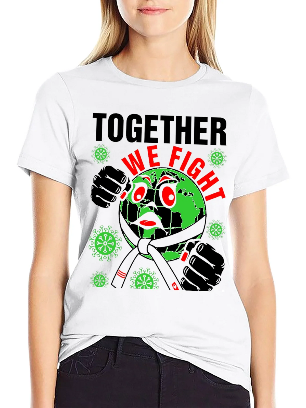 Together We Fight T-Shirt: Earth vs Virus product image 8