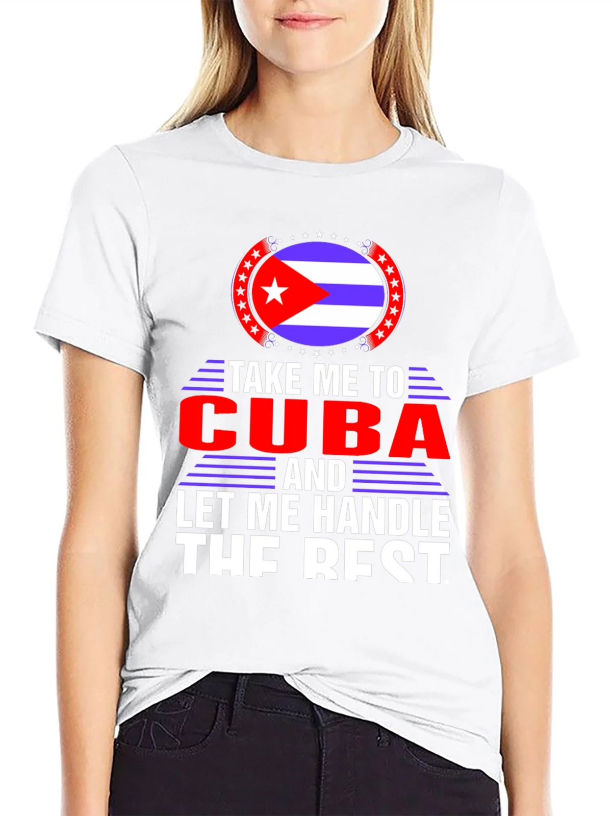 Take Me To Cuba Black T-Shirt product image 8