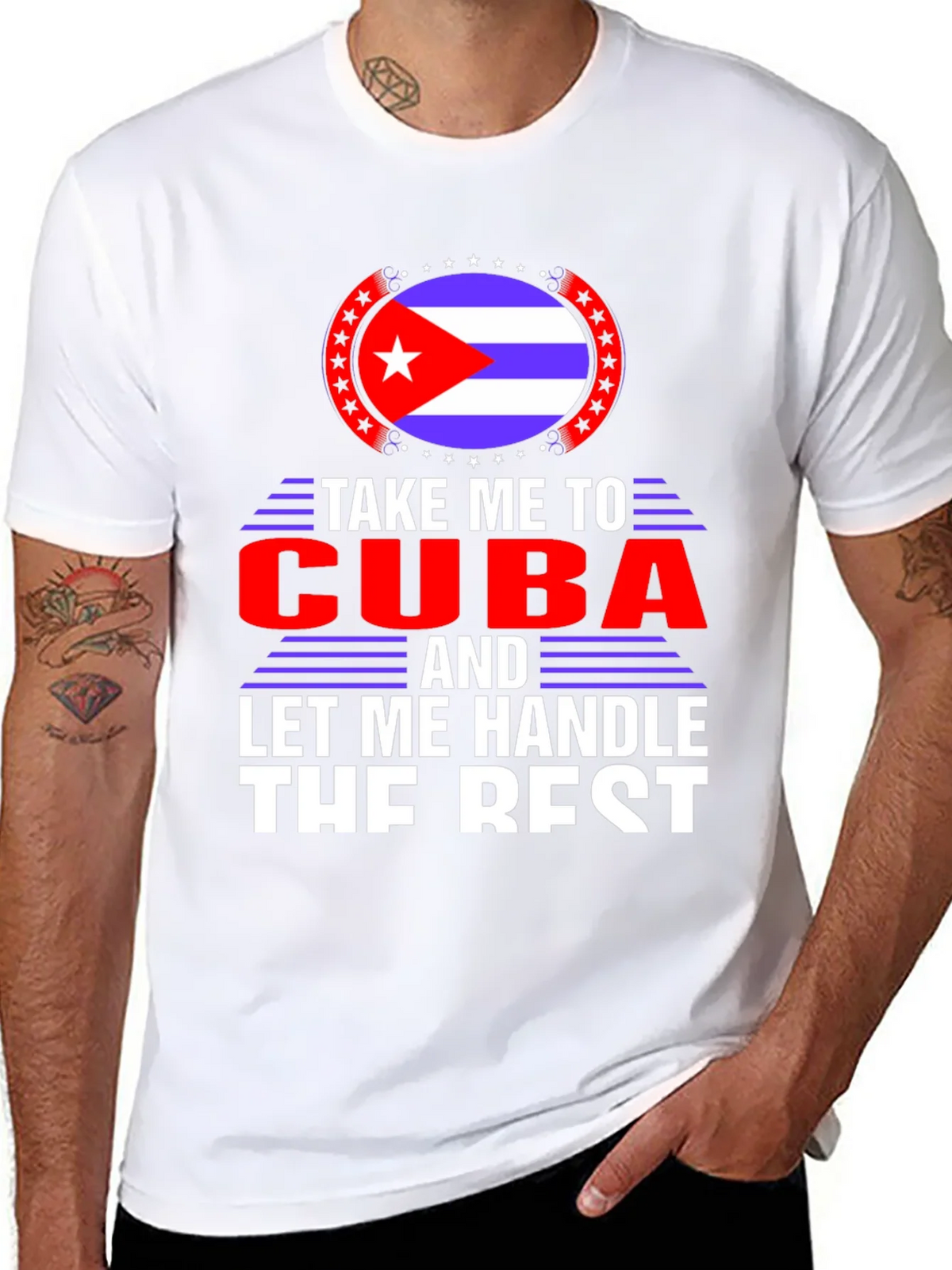 Take Me To Cuba Black T-Shirt product image 7