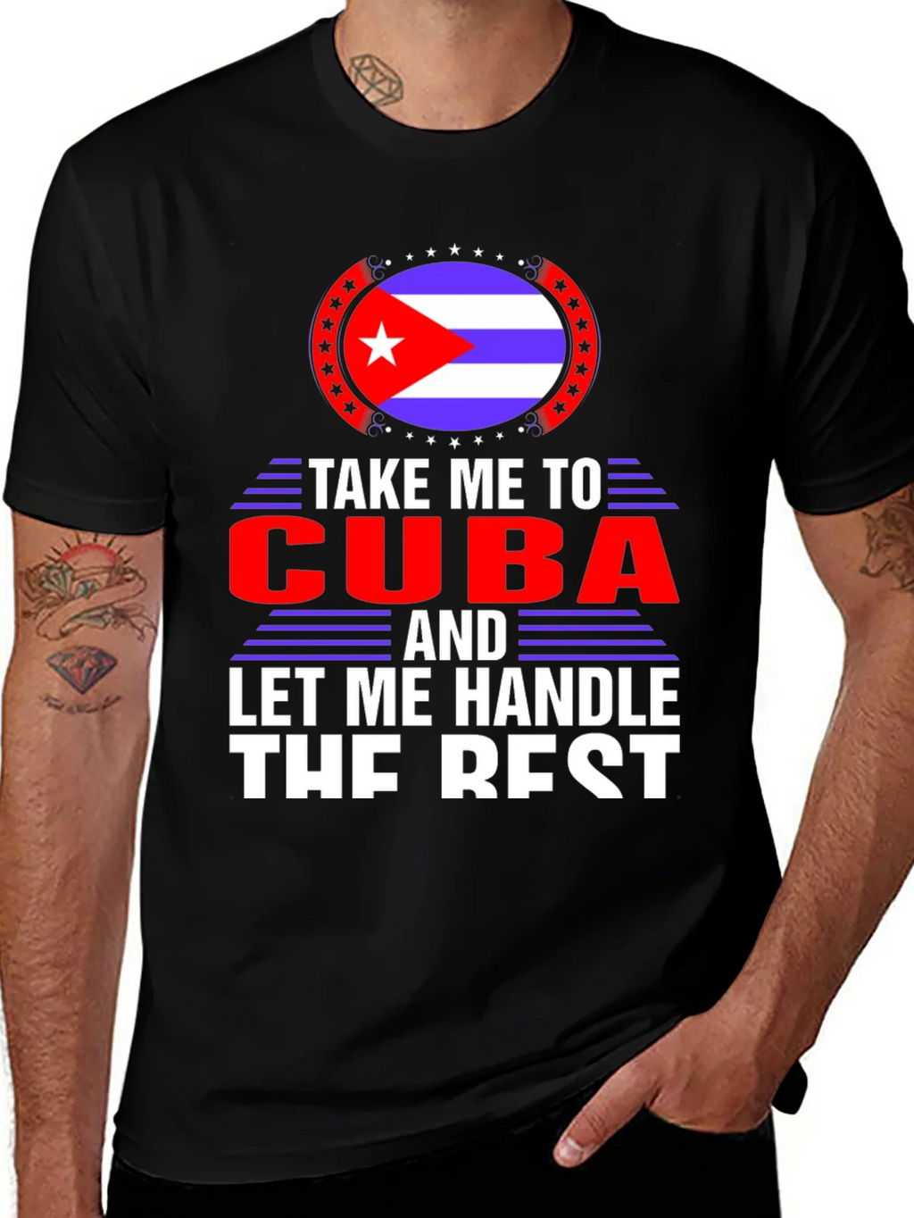 Take Me To Cuba Black T-Shirt product image 1