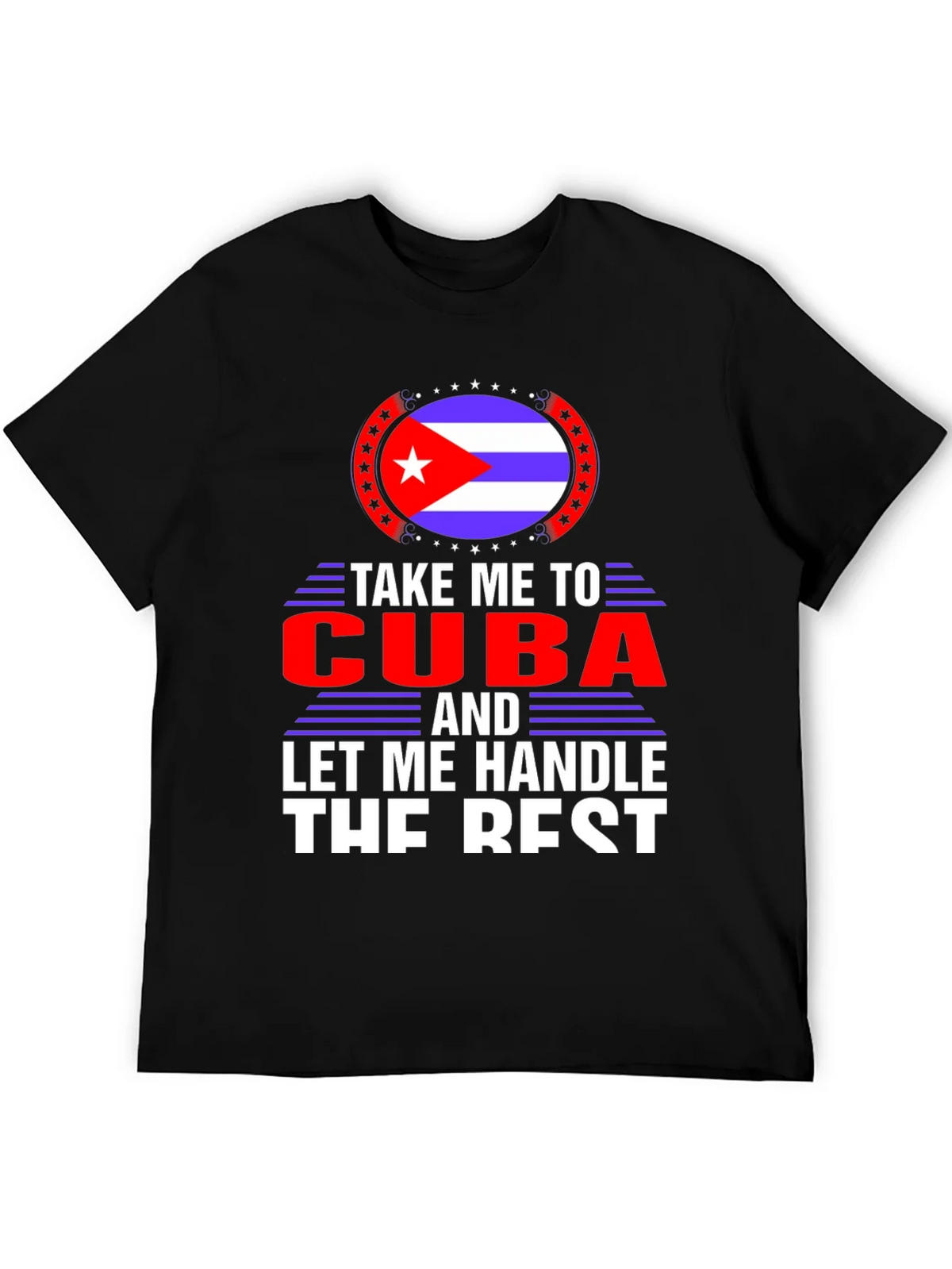 Take Me To Cuba Black T-Shirt product image 5