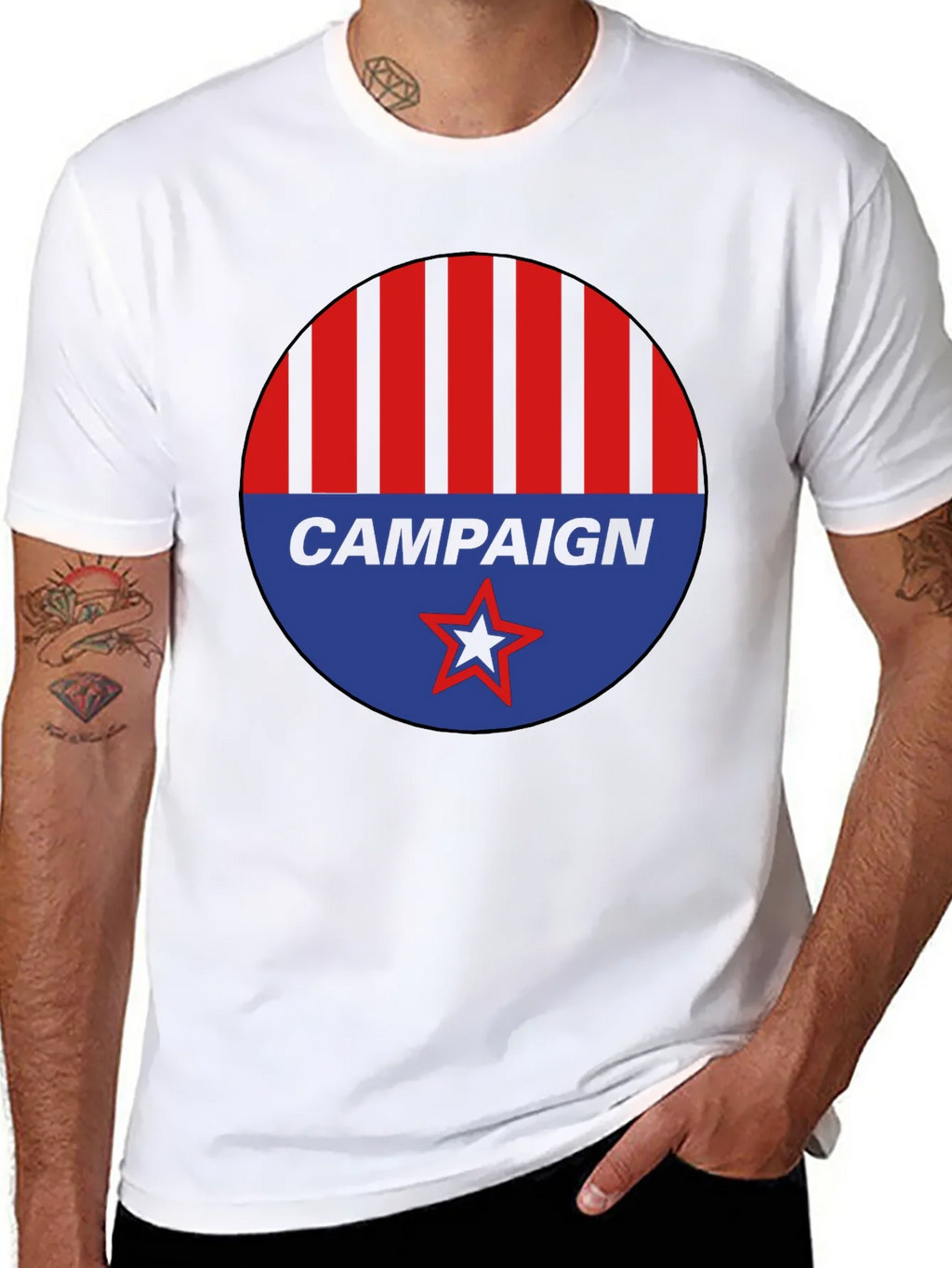 Campaign Graphic Tee - Red Blue Black product image 7