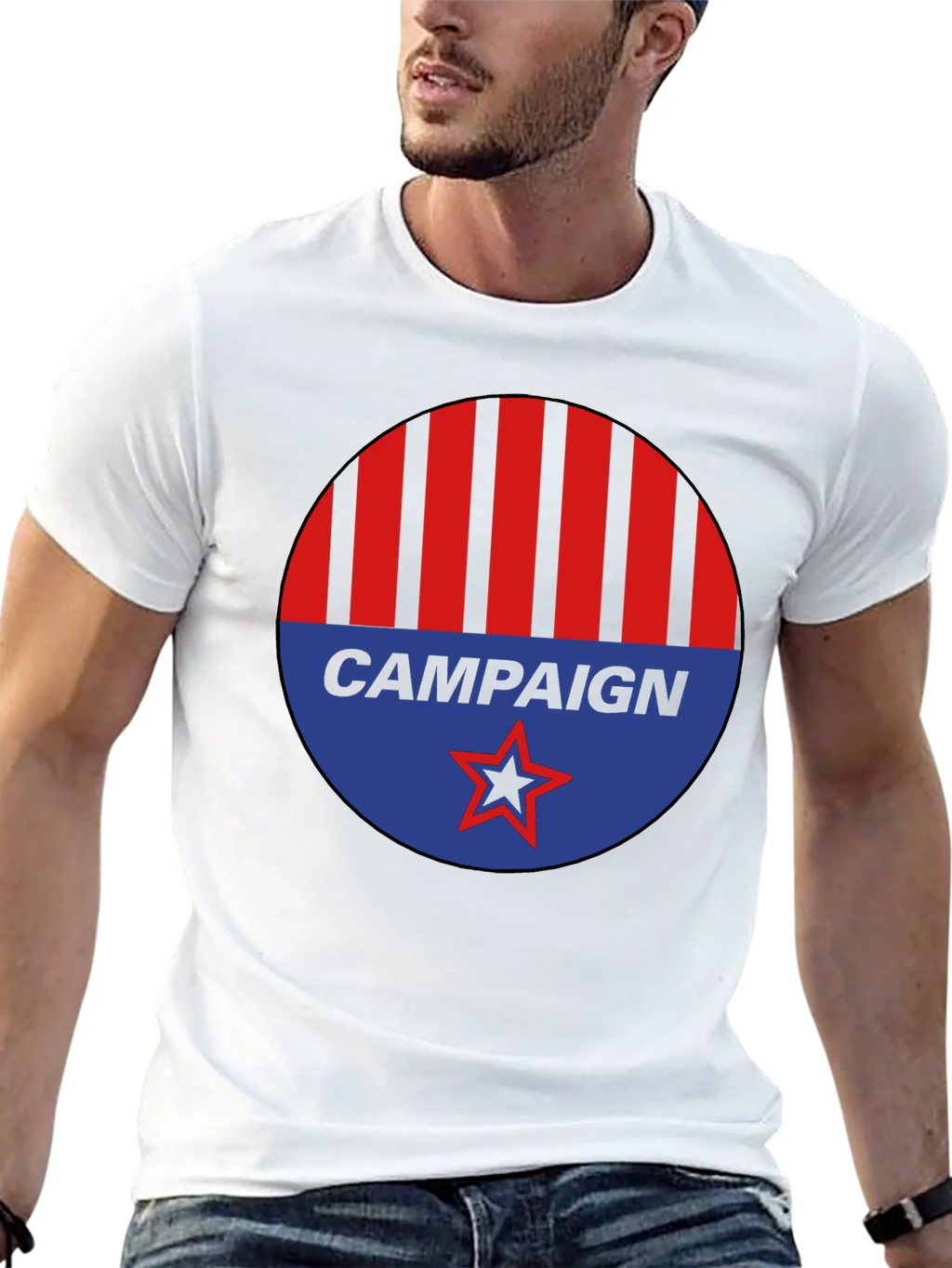 Campaign Graphic Tee - Red Blue Black product image 12
