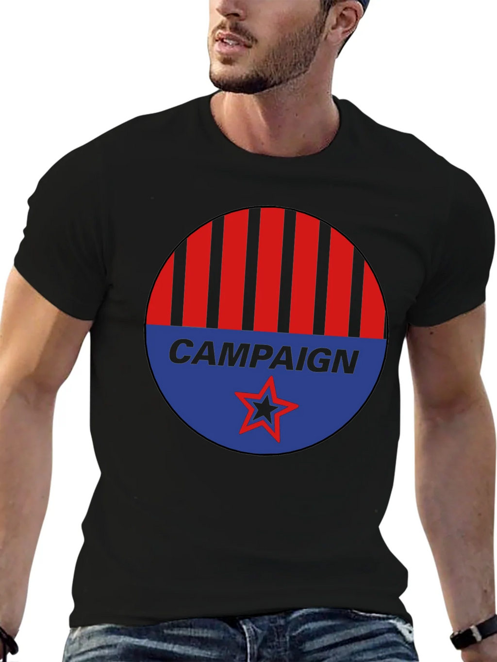 Campaign Graphic Tee - Red Blue Black product image 6