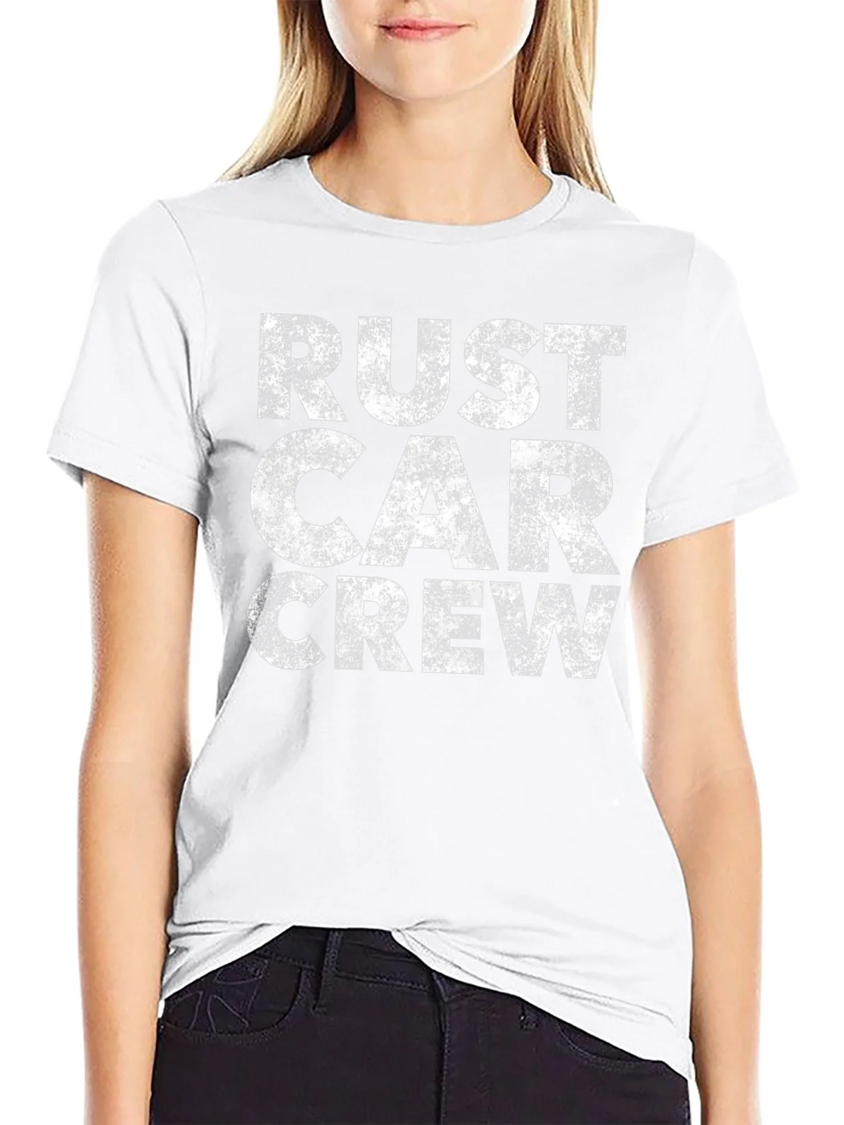 Rust Car Crew Graphic Tee - Distressed Vintage Style product image 8