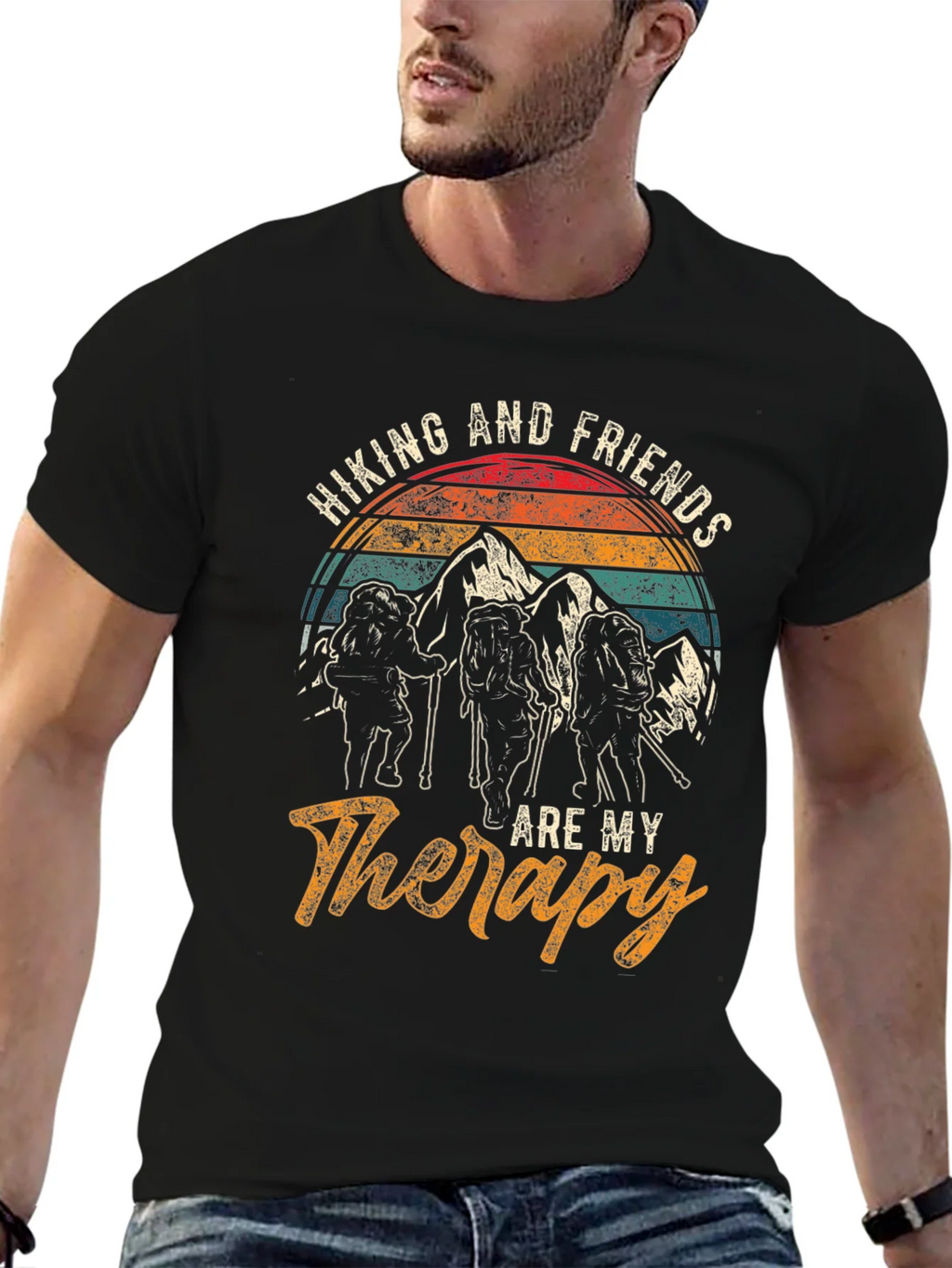 Hiking & Friends Therapy T-Shirt product image 6