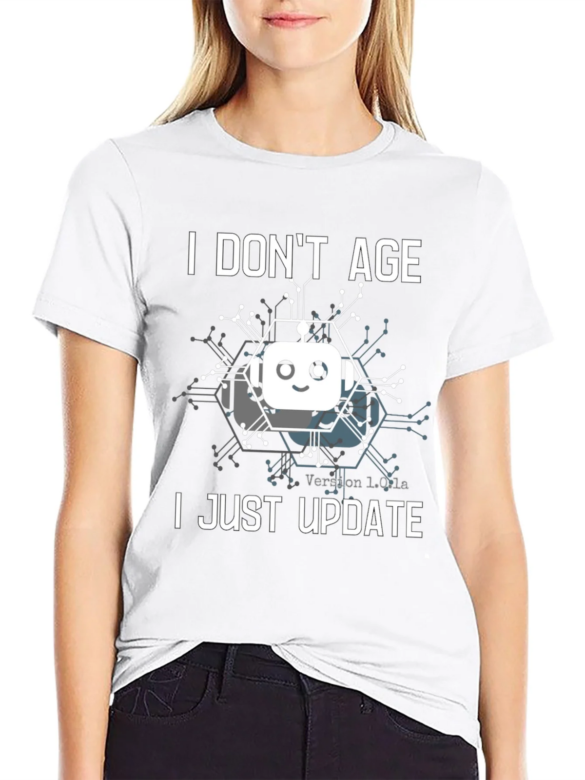 I Dont Age I Just Update T-Shirt Robot product image 8