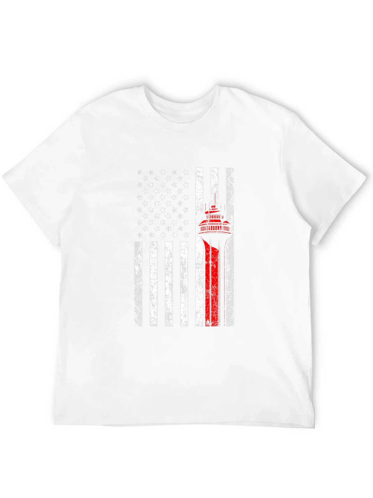 American Flag Firefighter T-Shirt - Thin Red Line product image 8