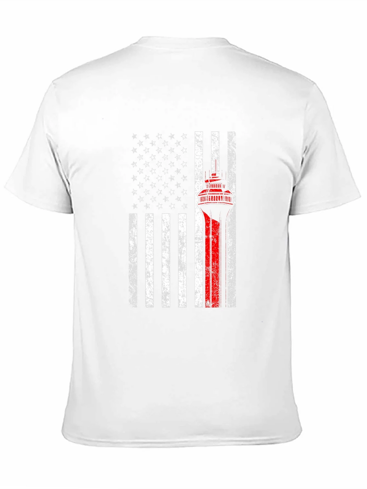 American Flag Firefighter T-Shirt - Thin Red Line product image 7