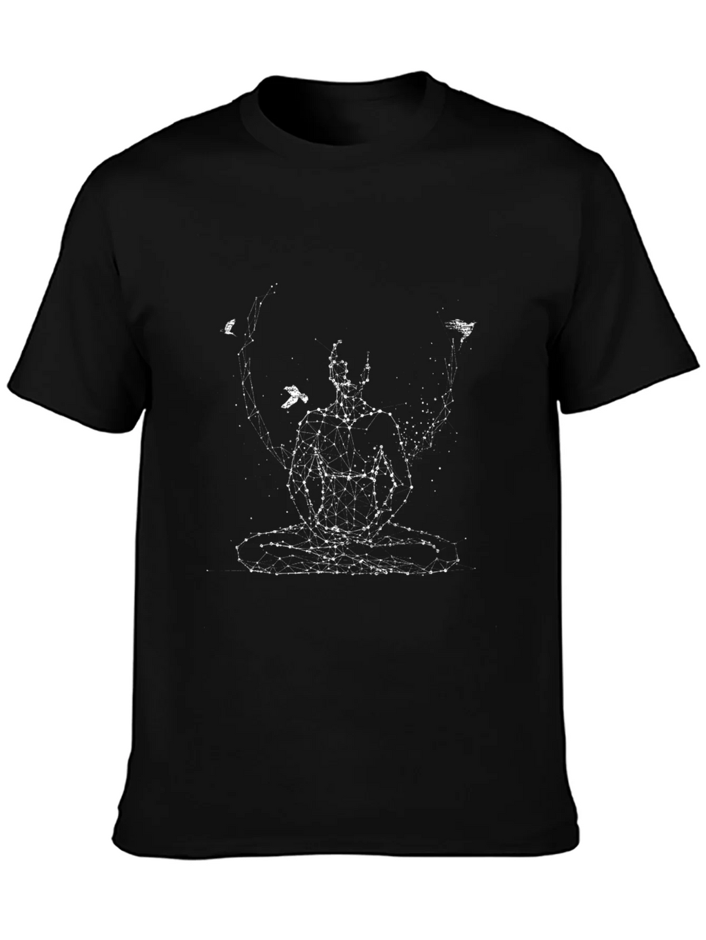 Meditative Connection Black Graphic Tee product image 3