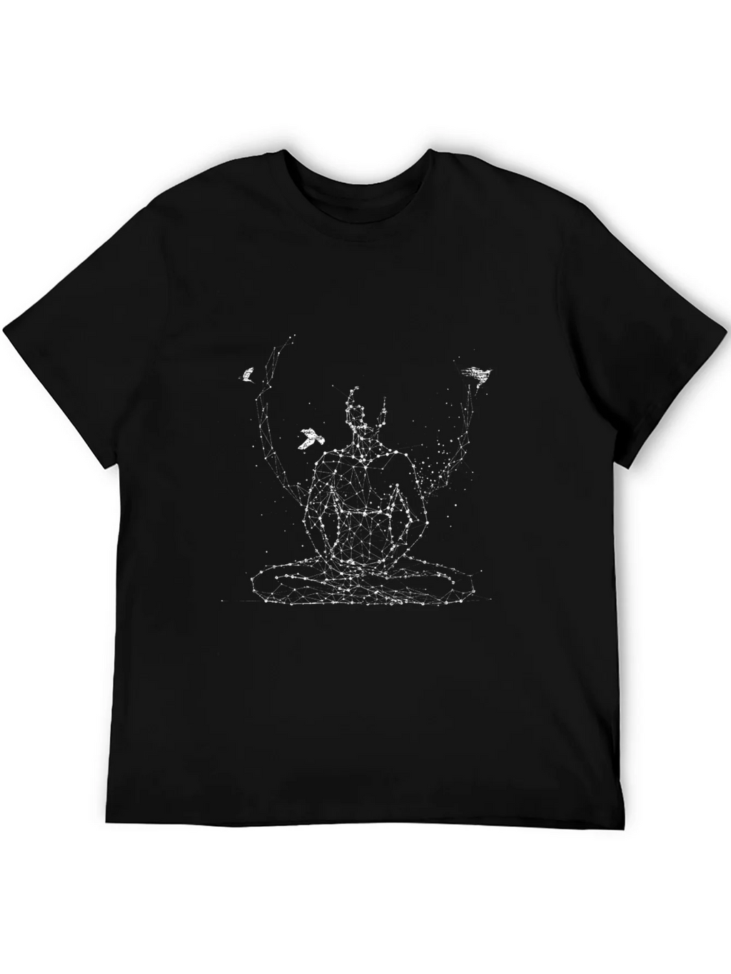Meditative Connection Black Graphic Tee product image 5