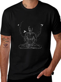 Meditative Connection Black Graphic Tee product image 1
