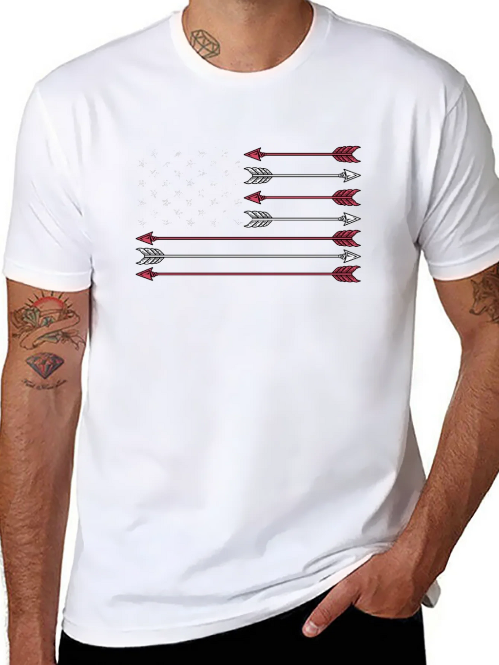 Arrow Flag Graphic Tee - Patriotic Design product image 7