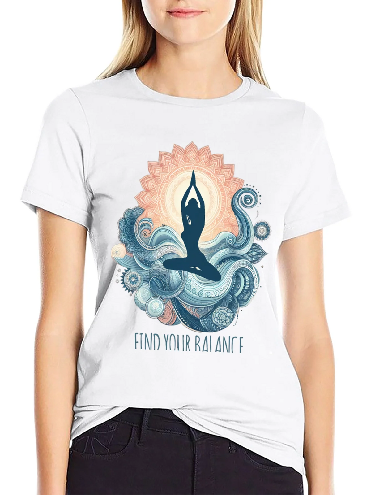 Balance Yoga Graphic T-Shirt product image 8