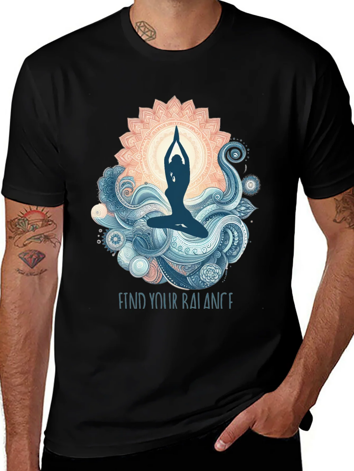 Balance Yoga Graphic T-Shirt product image 1