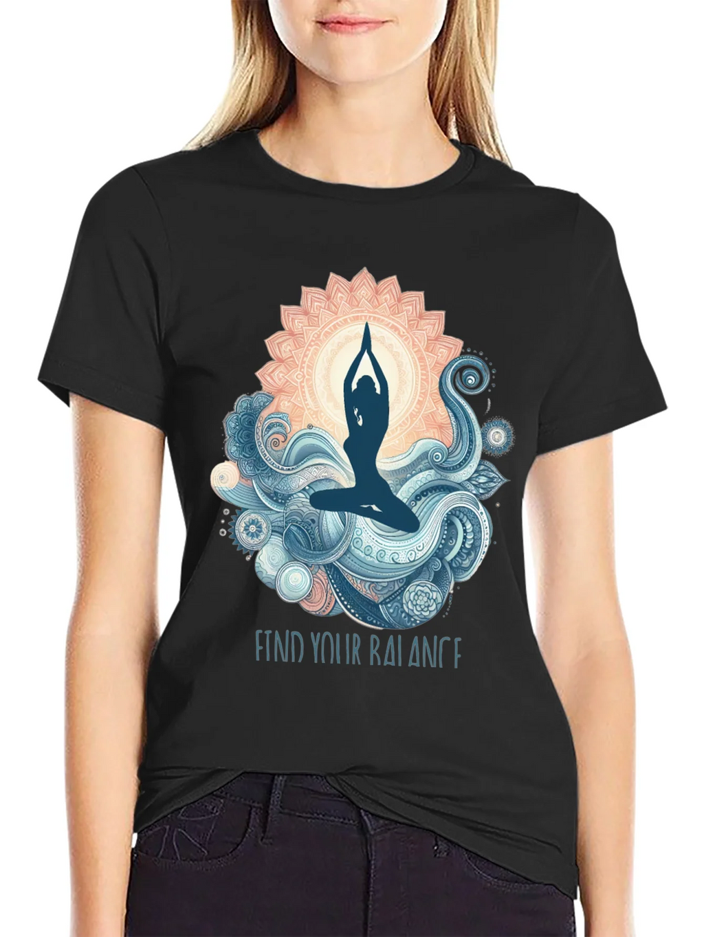 Balance Yoga Graphic T-Shirt product image 2