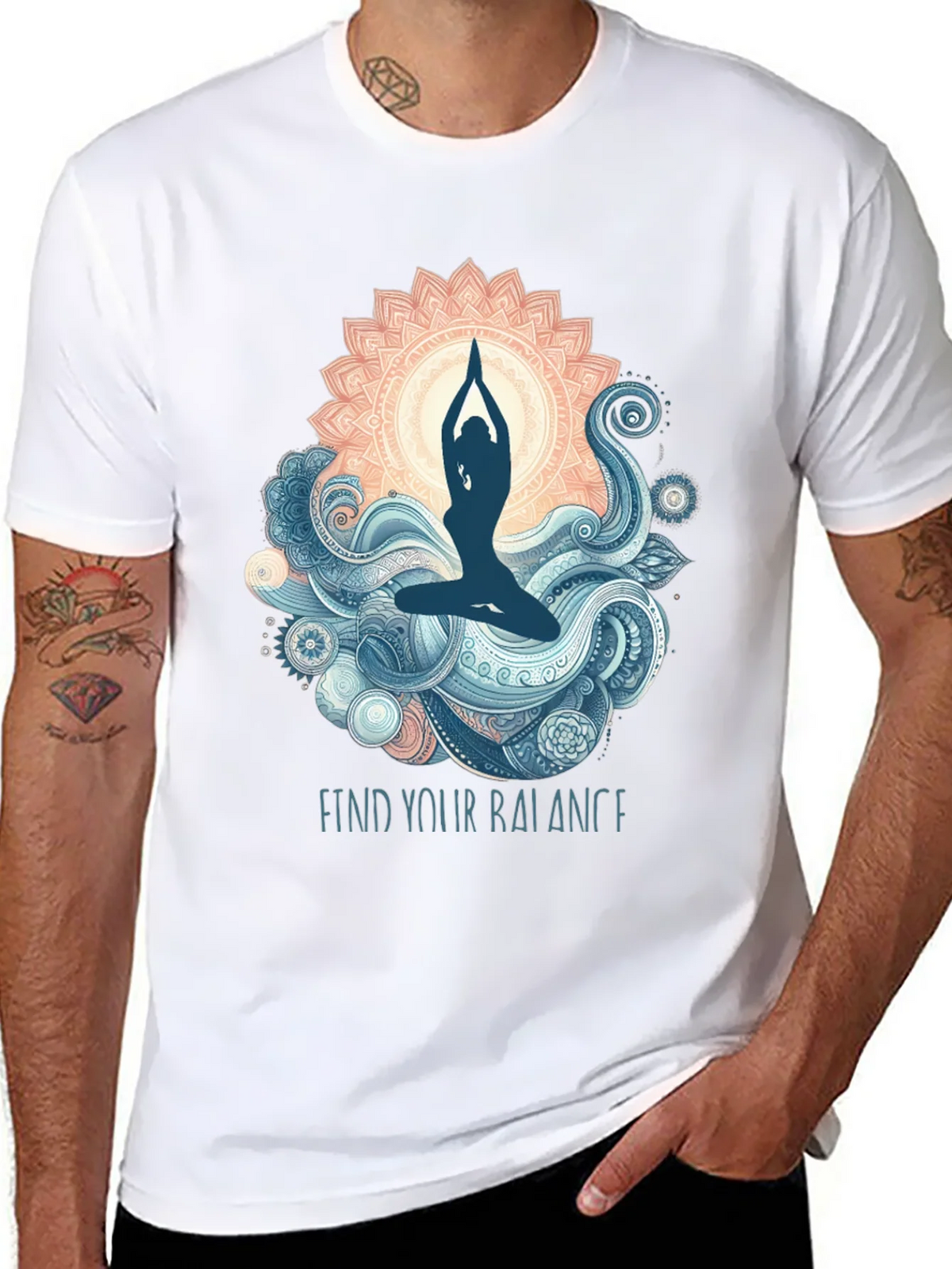Balance Yoga Graphic T-Shirt product image 7