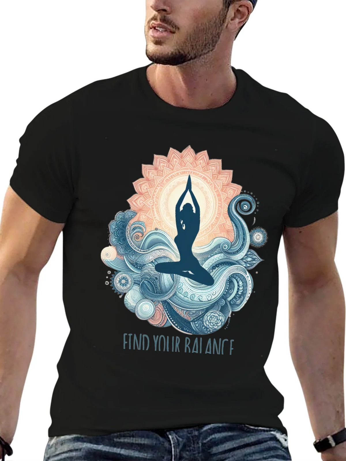 Balance Yoga Graphic T-Shirt product image 6
