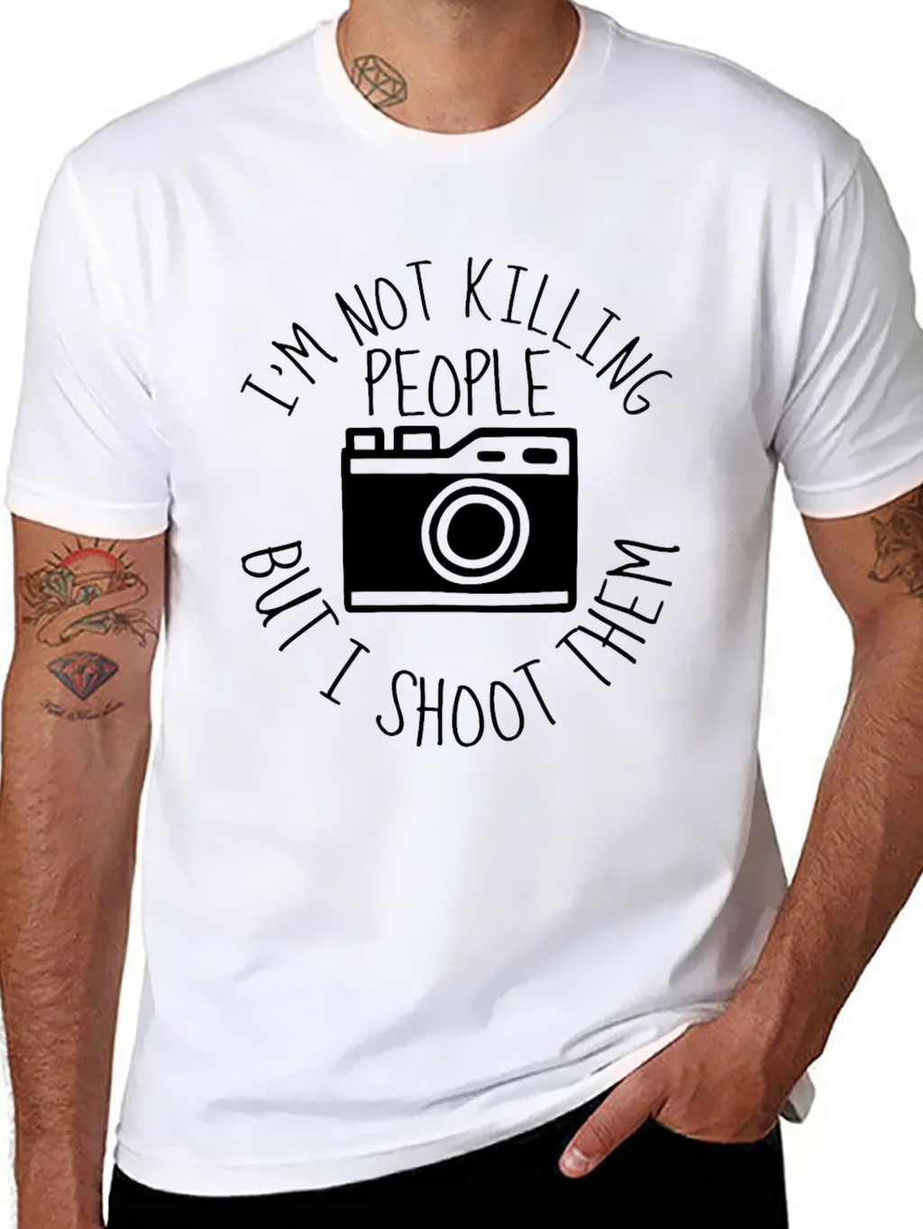 Funny Photographer T-Shirt - I Shoot People product image 5