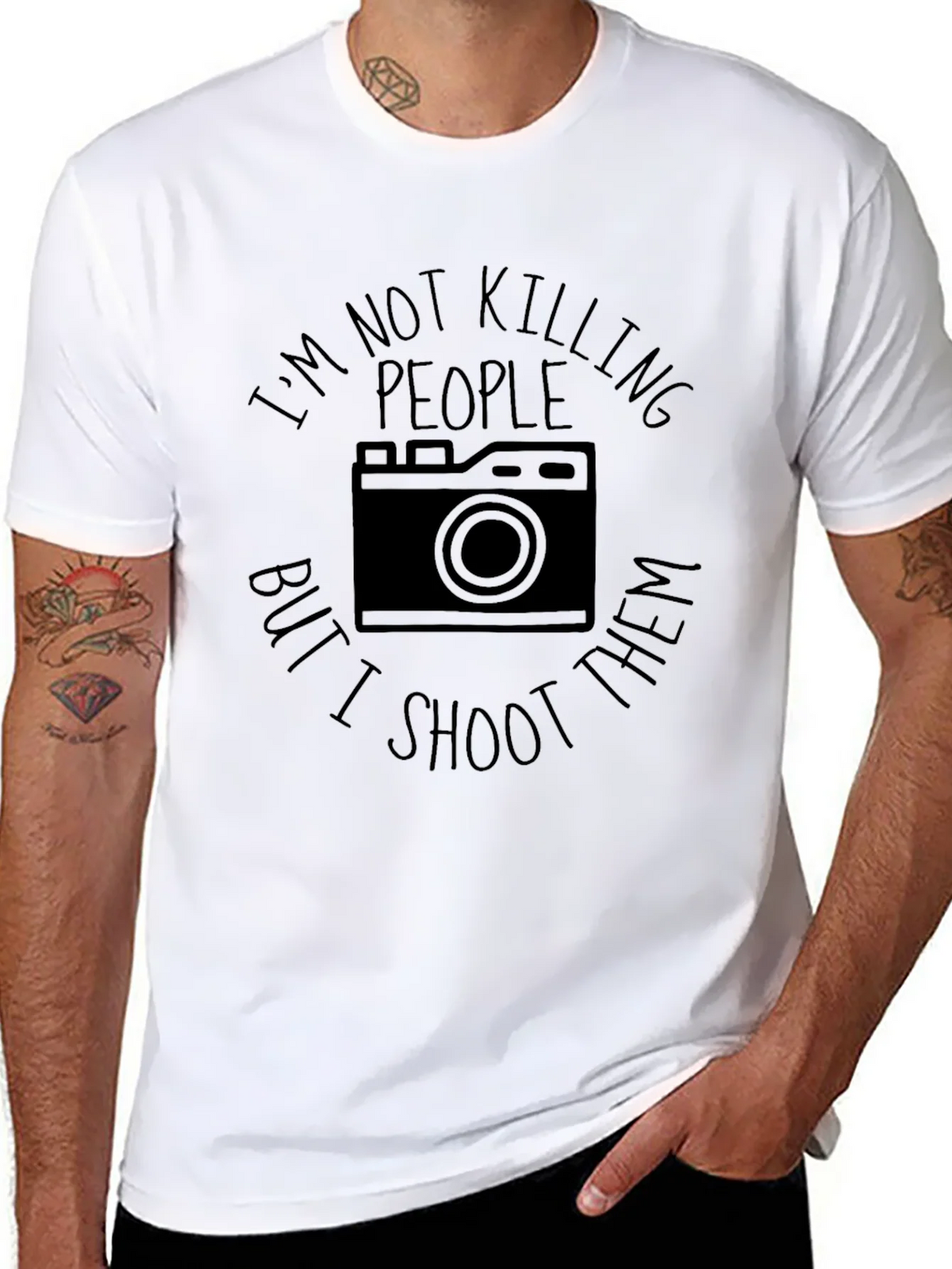 Funny Photographer T-Shirt - I Shoot People product image 5