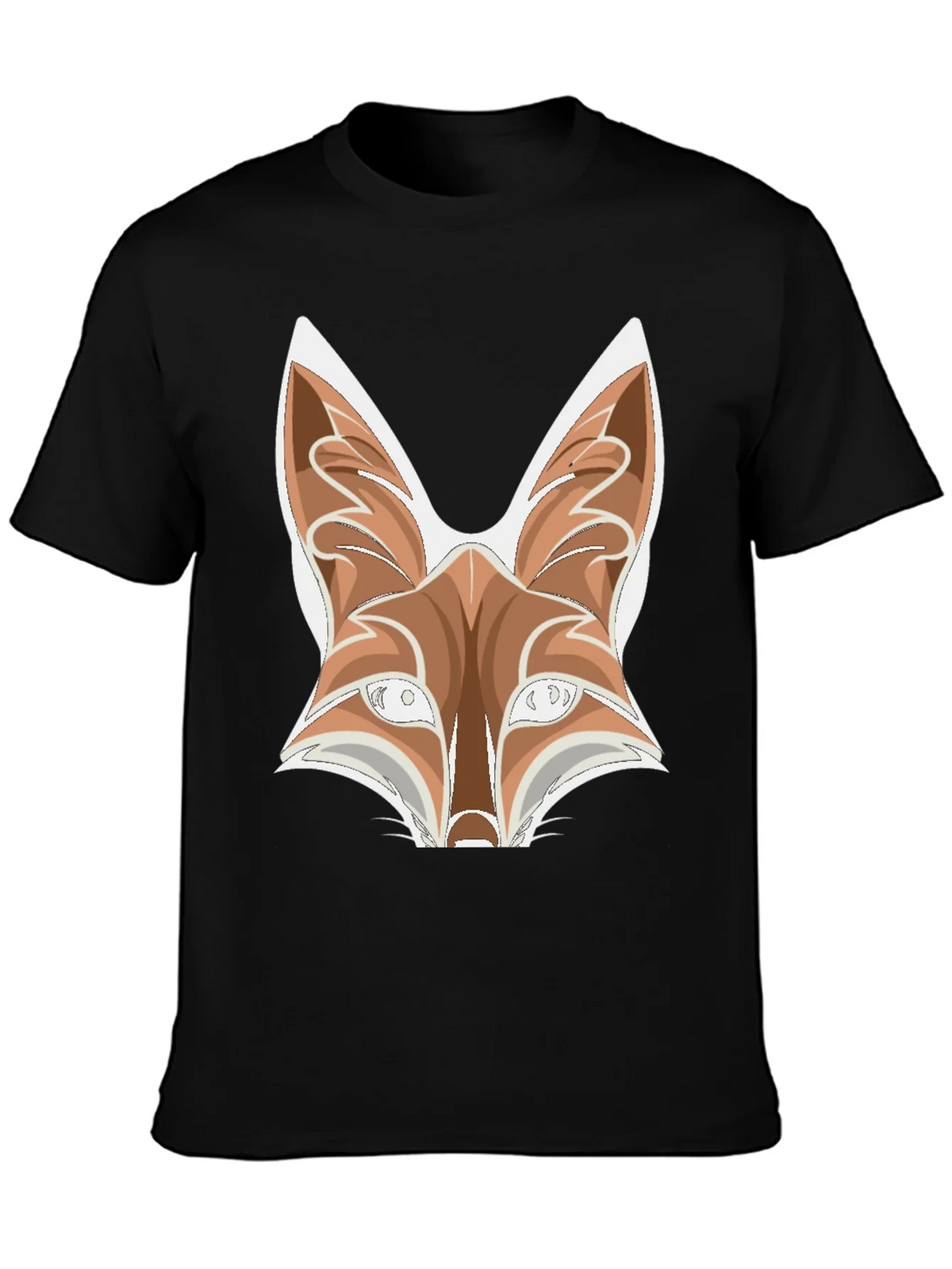 Fox Graphic Tee - Black Cotton Blend T-Shirt product image 3