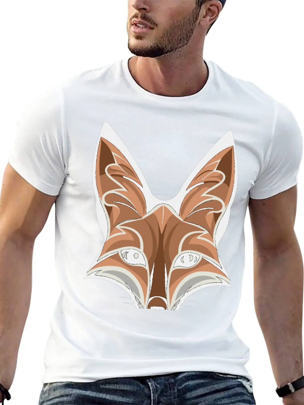 Fox Graphic Tee - Black Cotton Blend T-Shirt product image 12