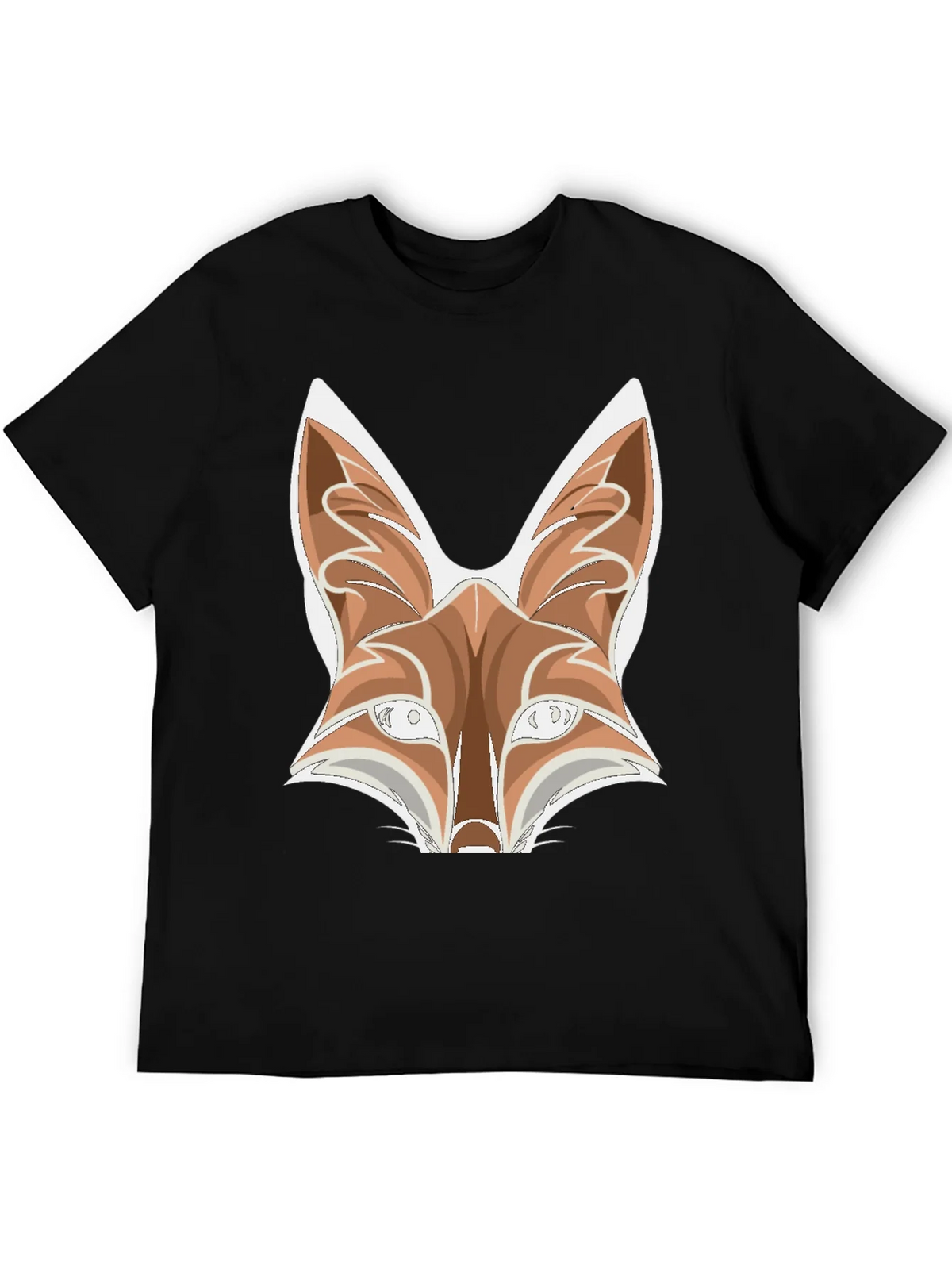 Fox Graphic Tee - Black Cotton Blend T-Shirt product image 5