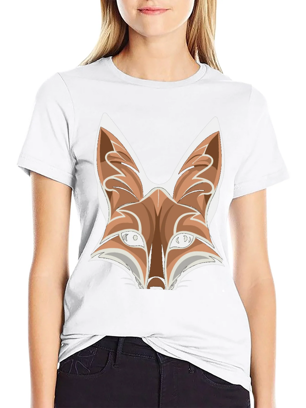 Fox Graphic Tee - Black Cotton Blend T-Shirt product image 8