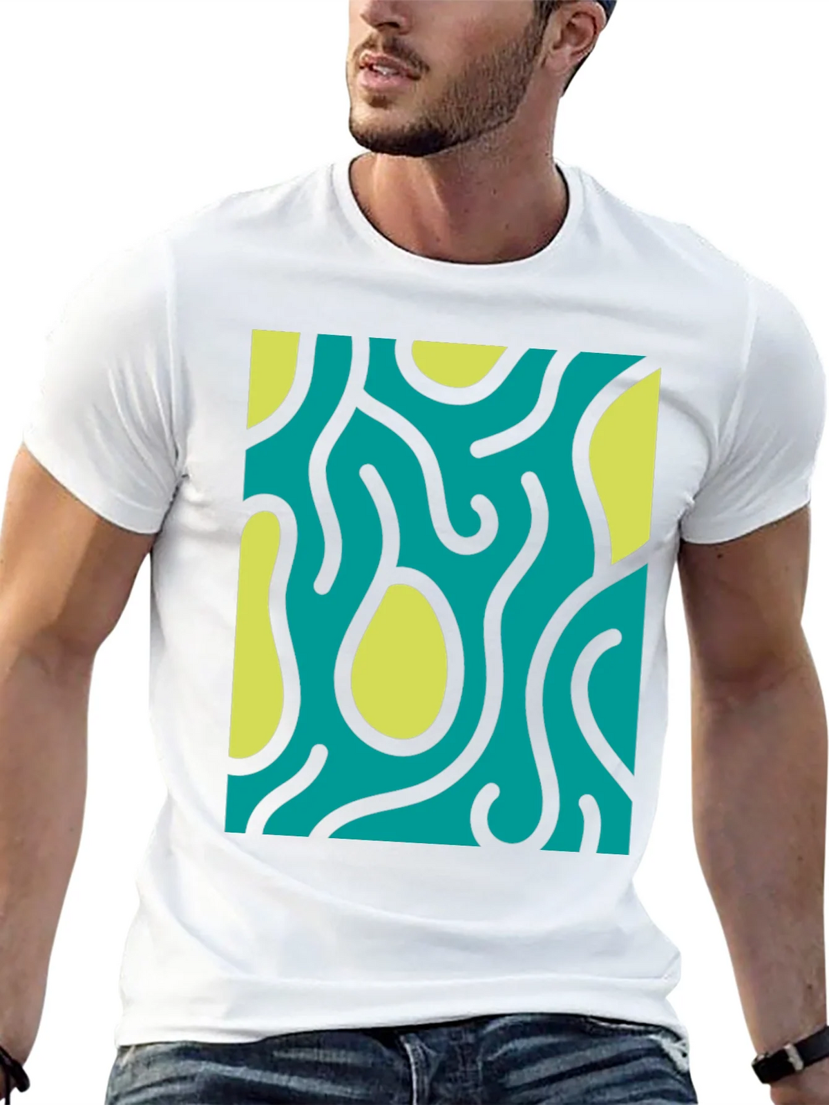 Abstract Pattern Graphic T-Shirt - Stylish Casual Wear product image 8