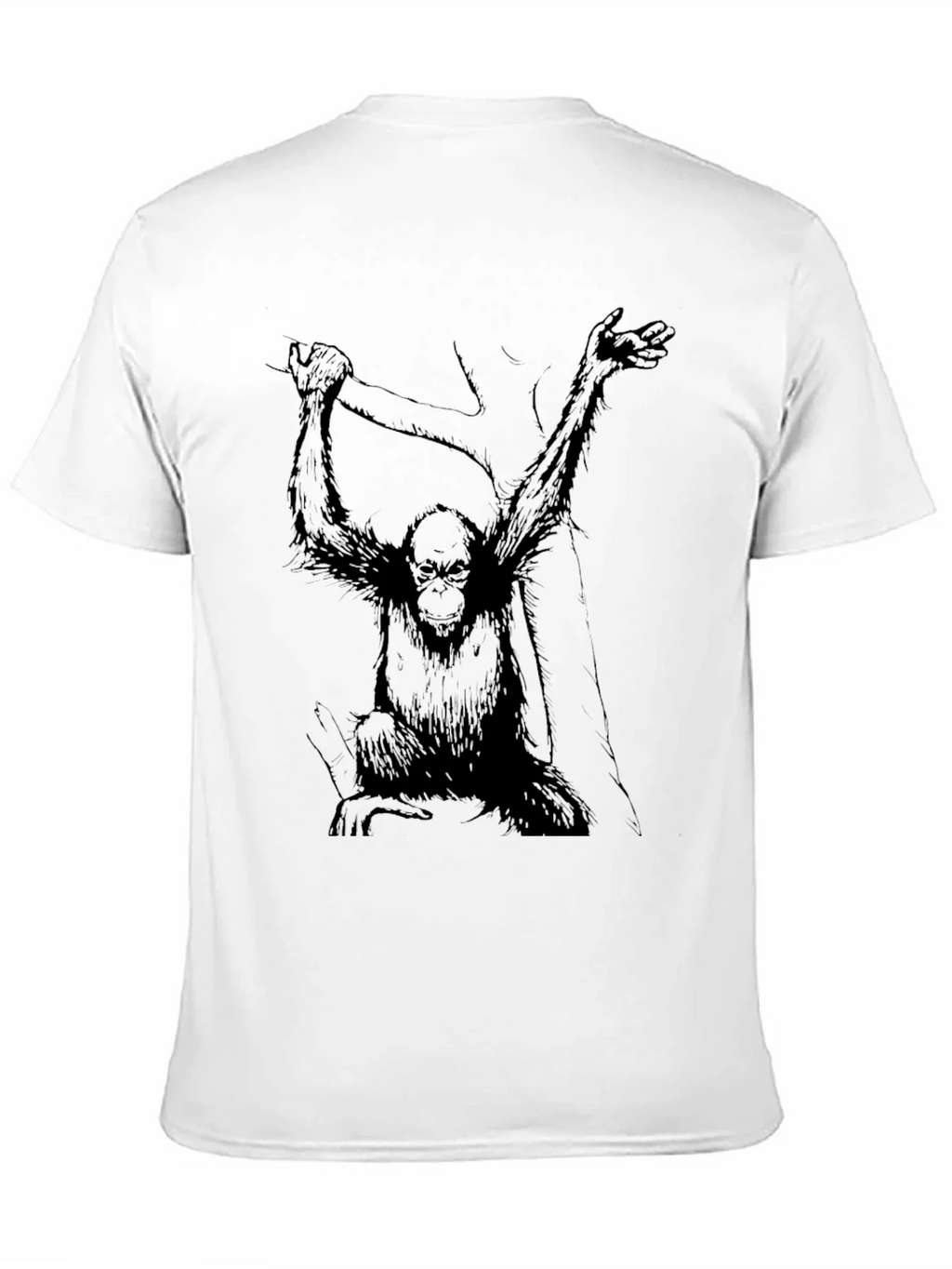 Monkey Graphic Black Tee - Urban Style product image 10